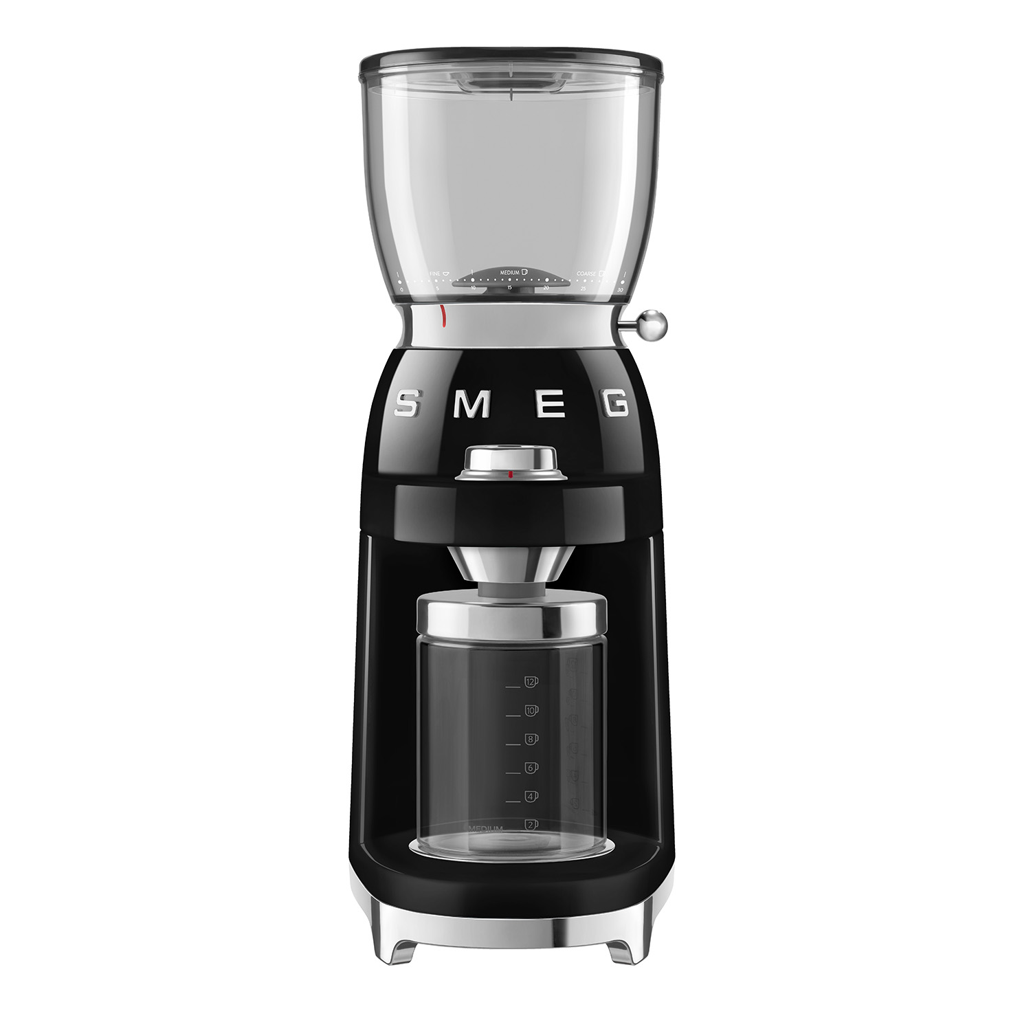 Schwarz SMEG Kaffeemhle