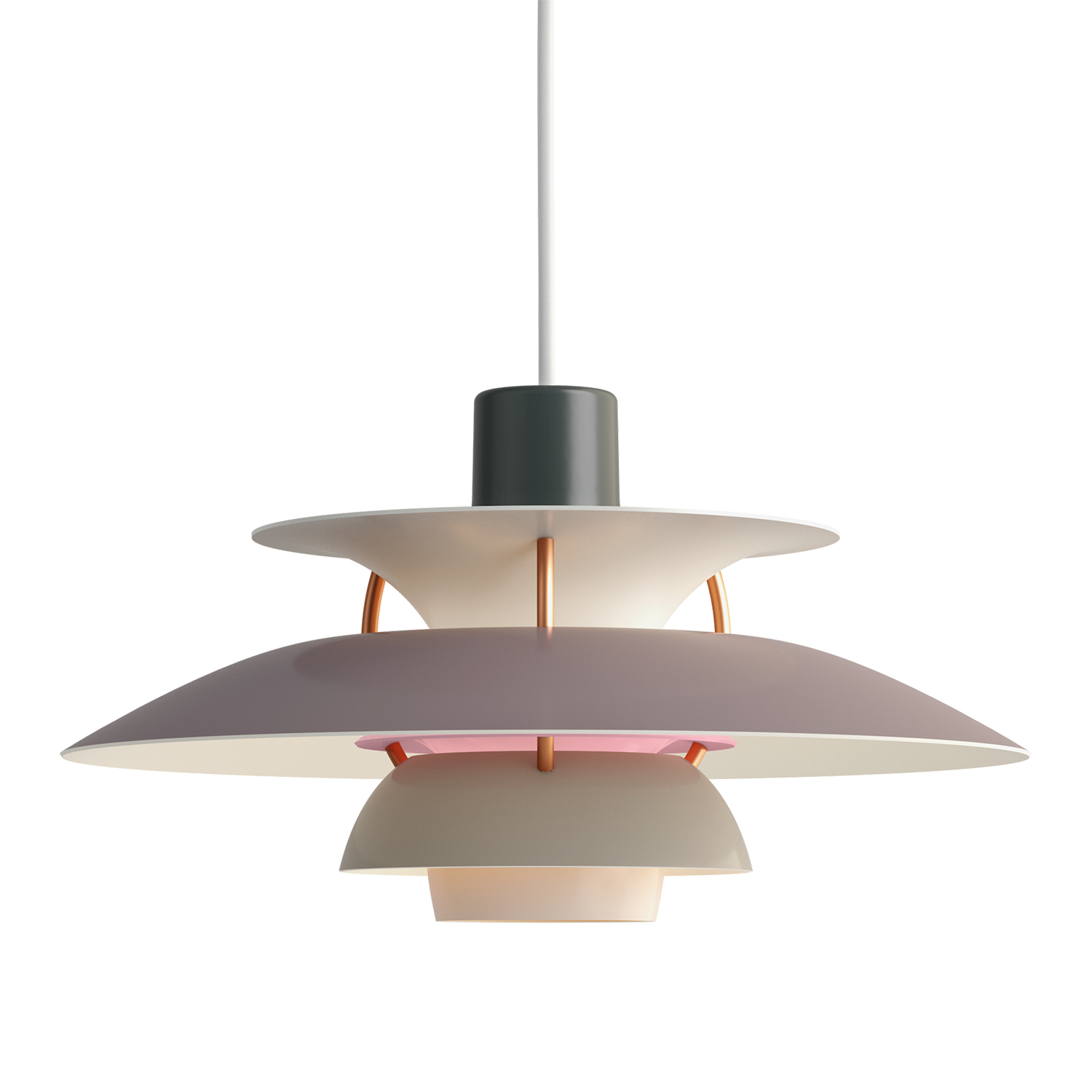 Louis Poulsen PH5 Mini Pendelleuchte hues of grey 106246