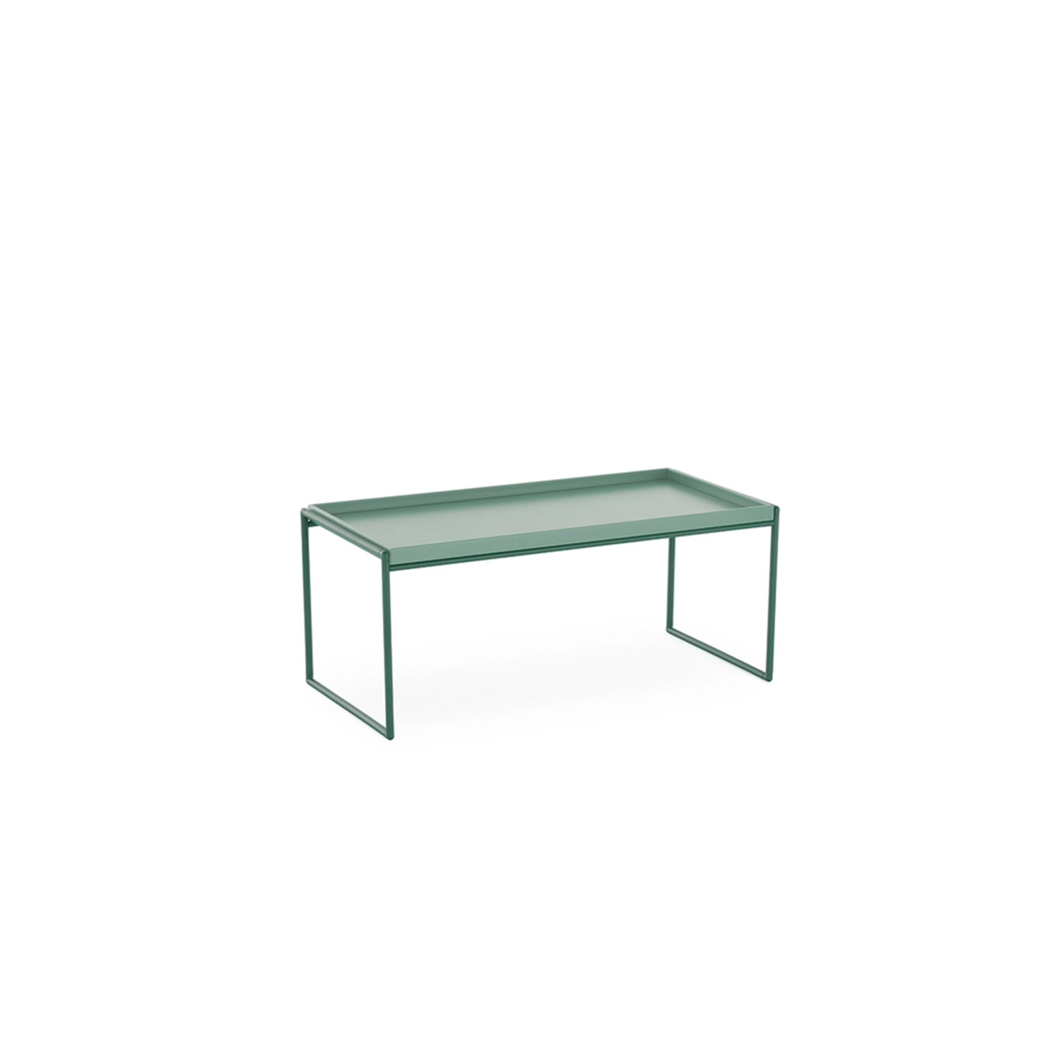 Kartell - Trays Tisch lackiert 40x80 cm grün