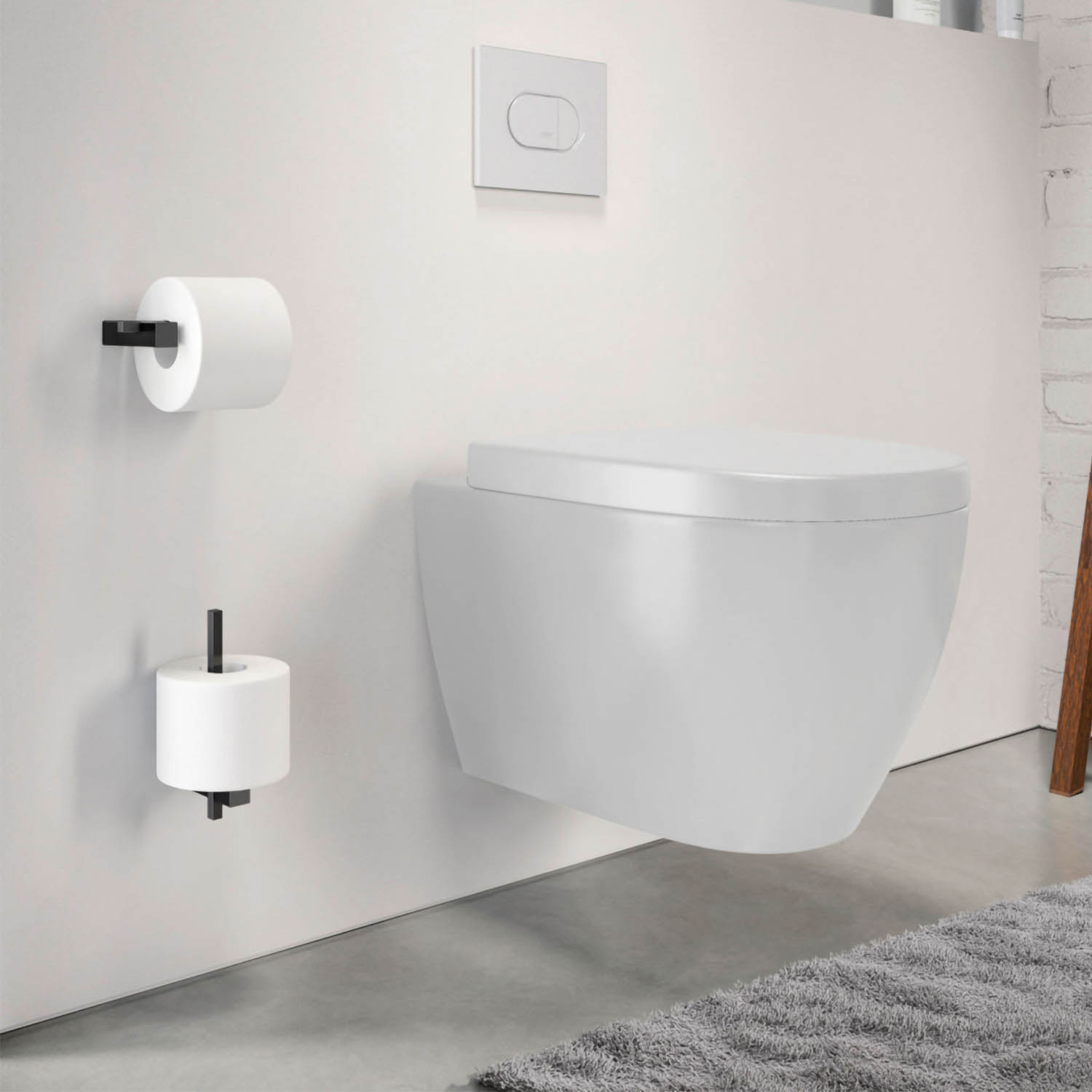 carvo toilettenpapierhalter zack modernes bad 49843