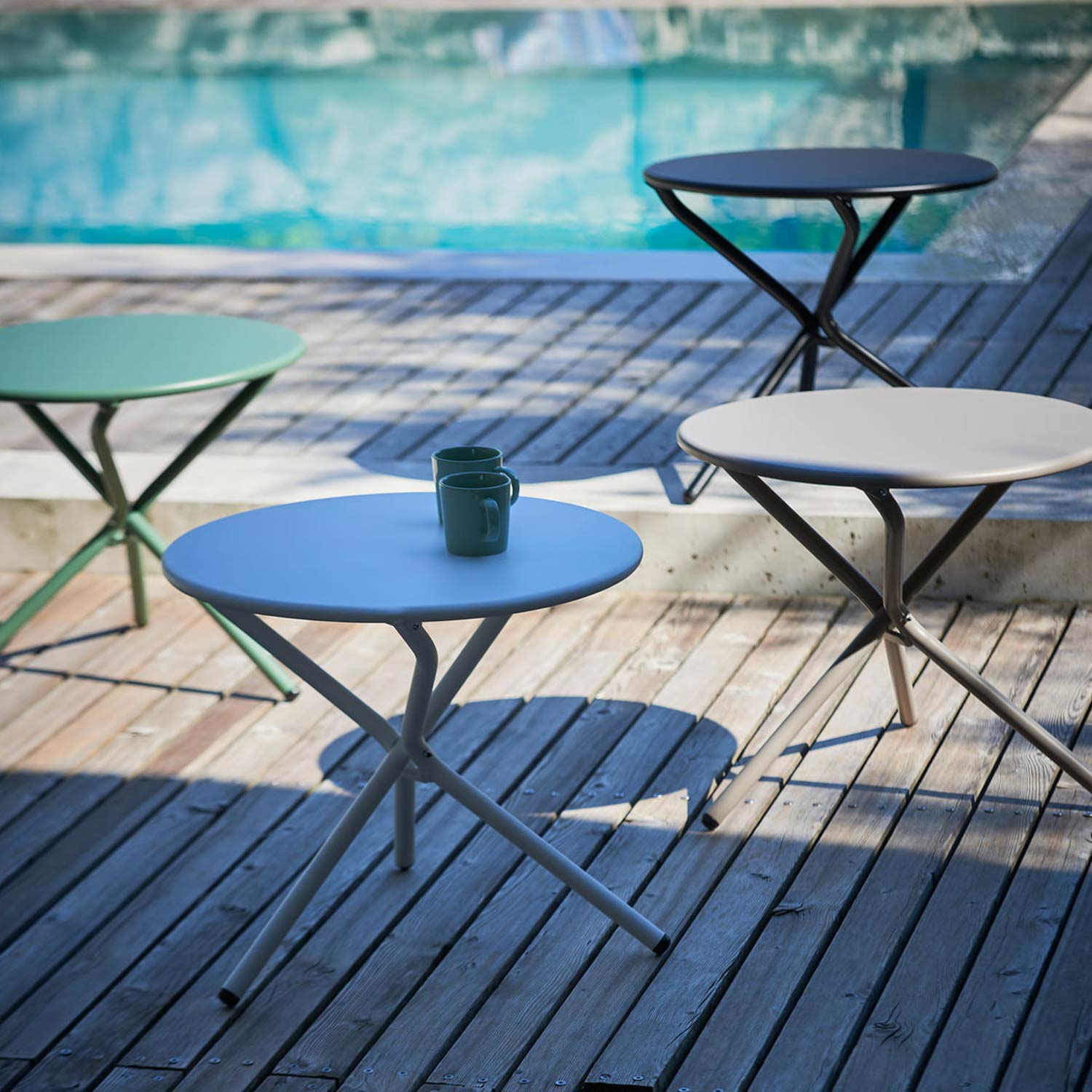 fiam tris beistelltisch rund outdoor 66325