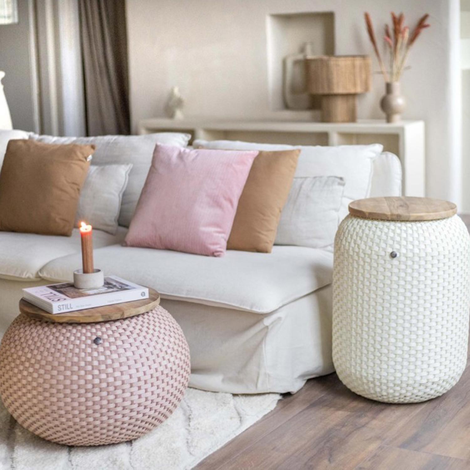 handed by halo beistelltisch copper blush wohnzimmer 93900