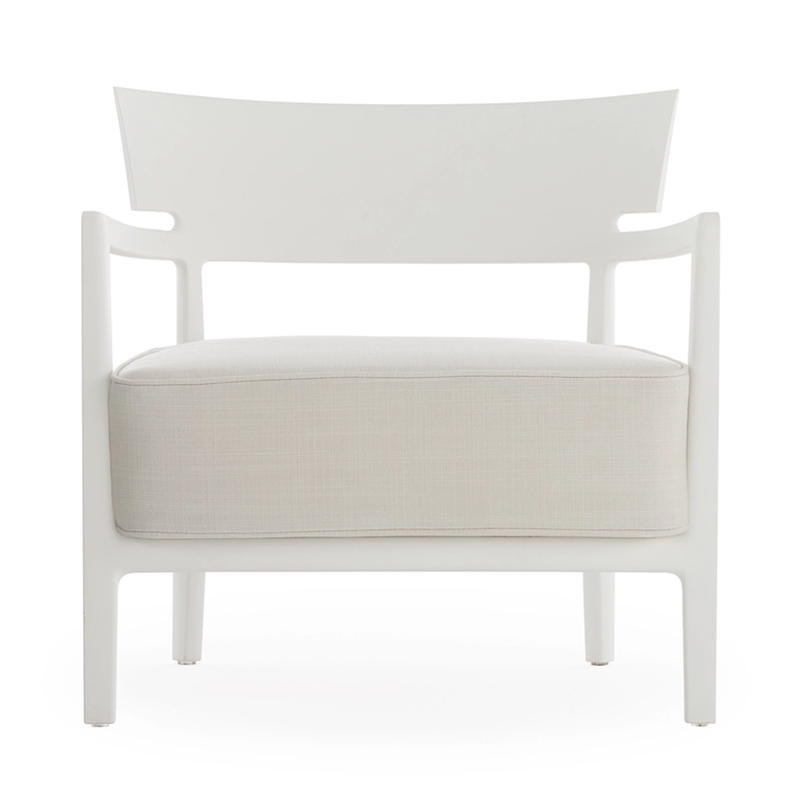 Kartell - Cara Mat Outdoor Sessel weiß / grau
