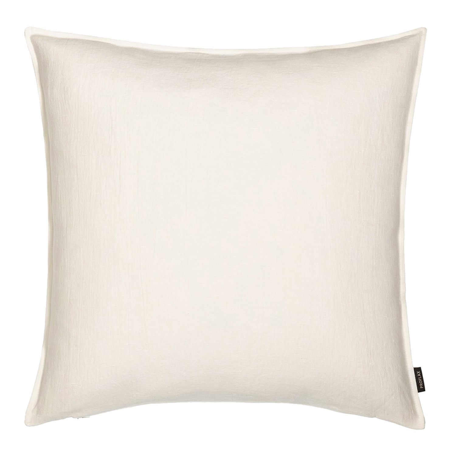 Proflax - Leinen Kissenhülle 50 x 50 cm offwhite