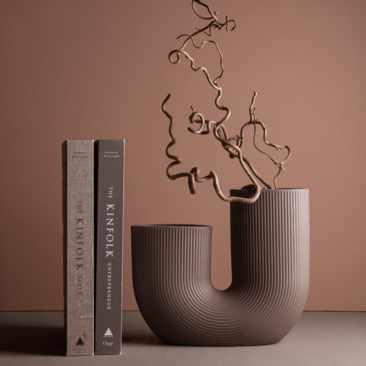 storefactory blumenvase stravalla braun 85015