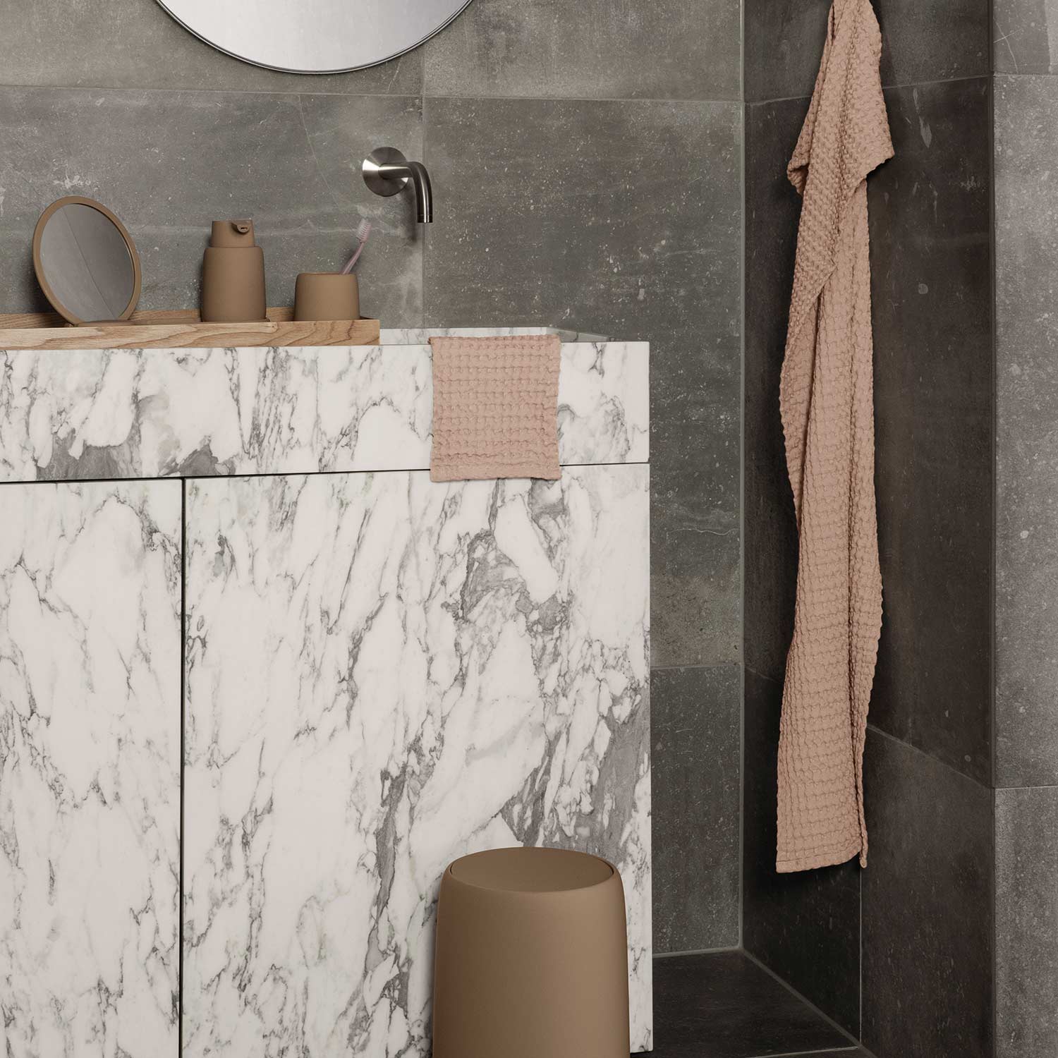 blomus sono seifenspender tan bathroom 81913
