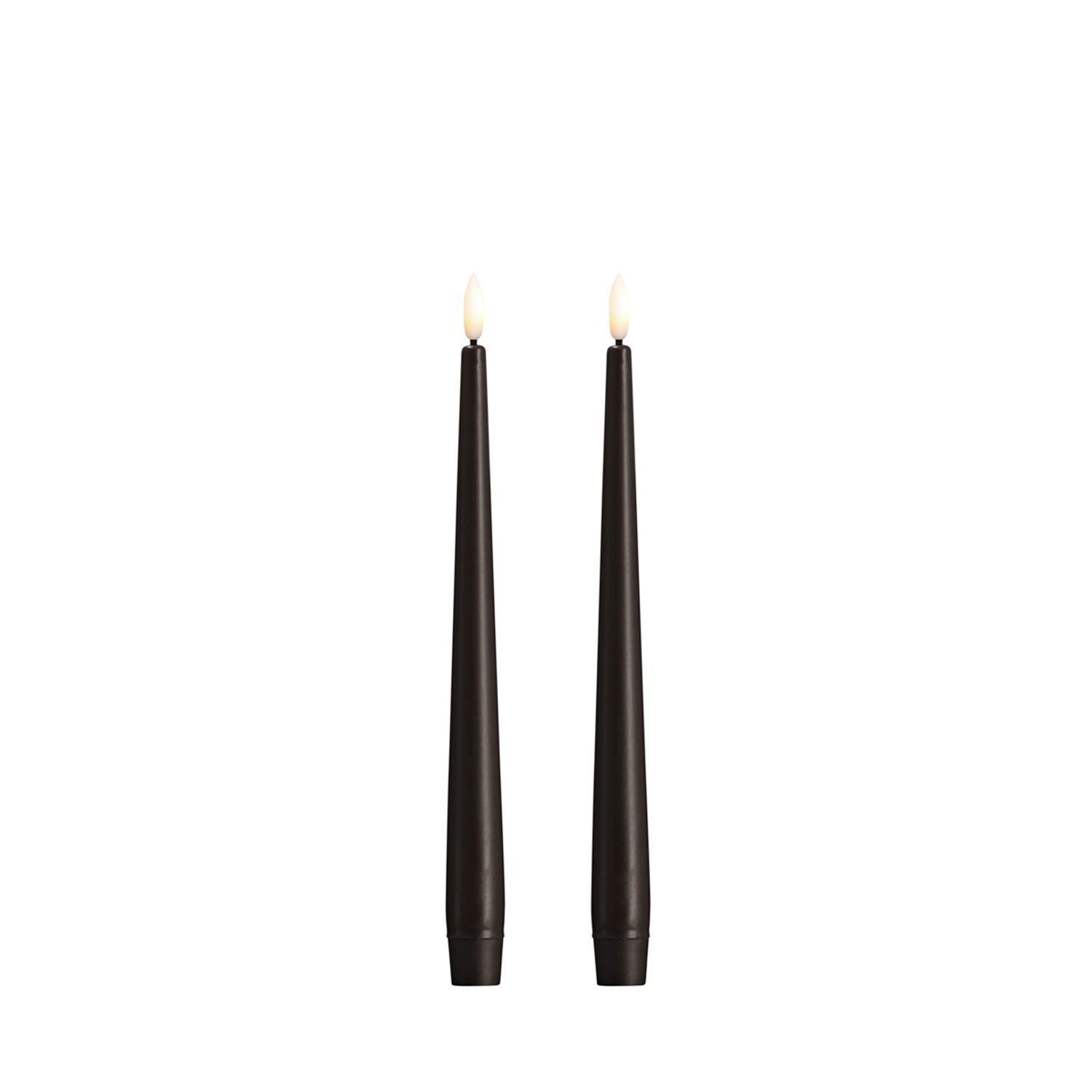 Moods&More - LED-Stabkerzen in Seiden-Optik 2er-Set