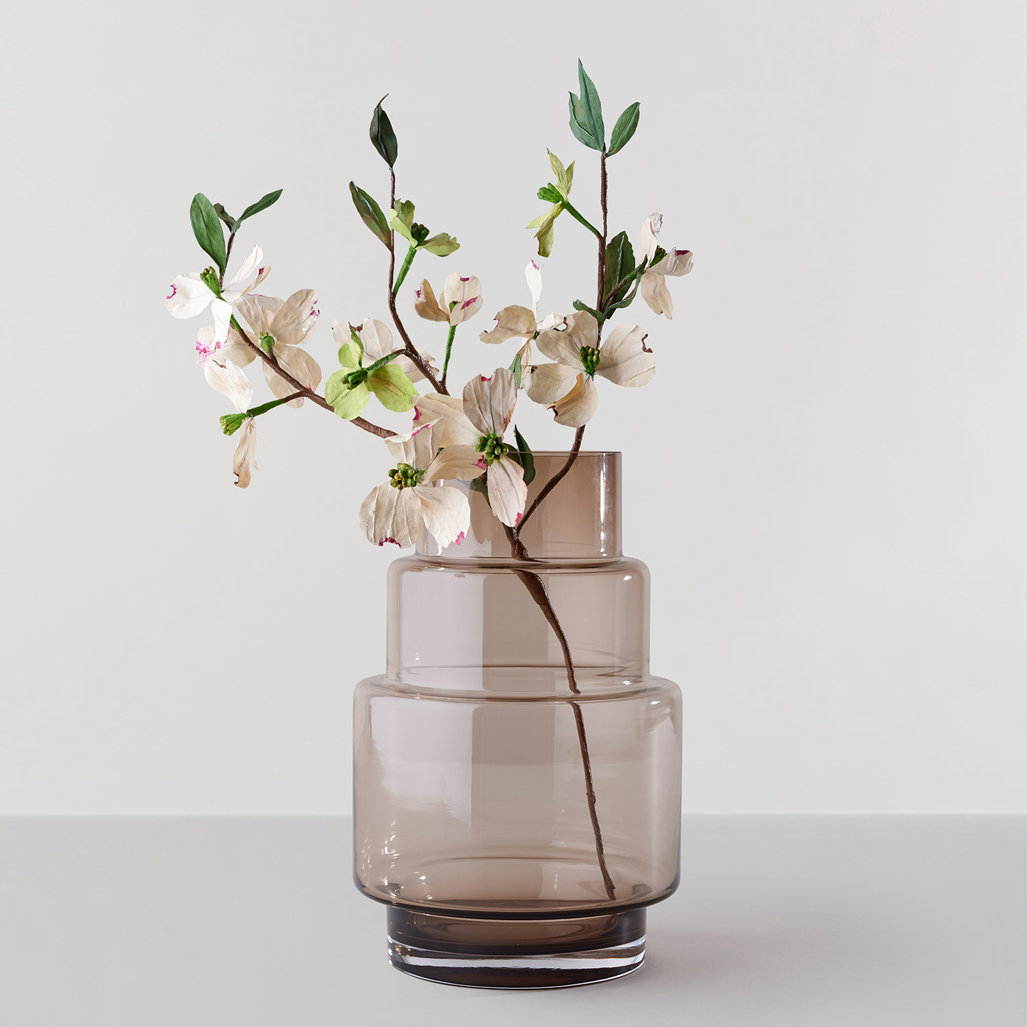 Ro Collection - Hurricane Vase No. 69 smoked grey
