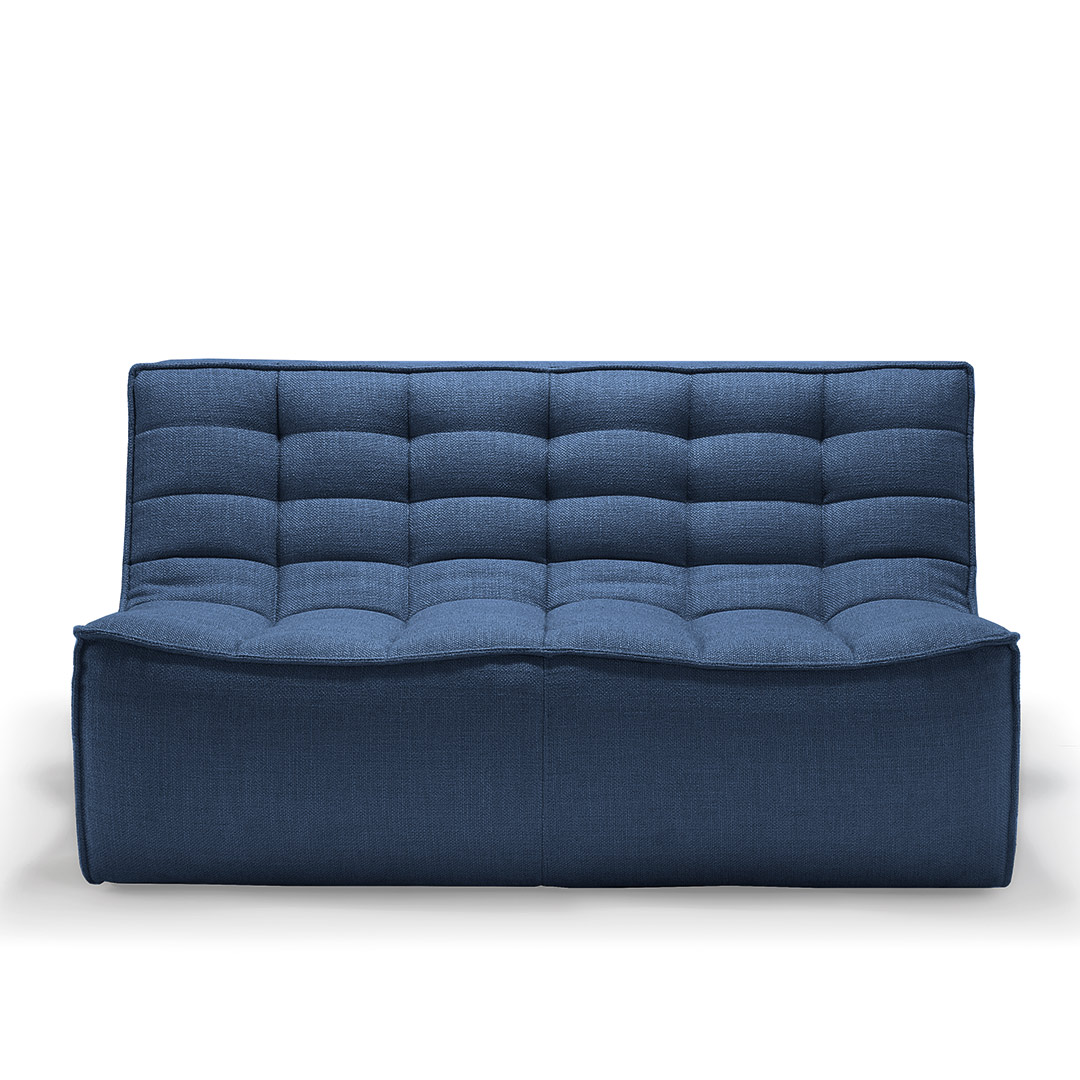 ethnicraft n701 sofa blau zweisitzer 84020