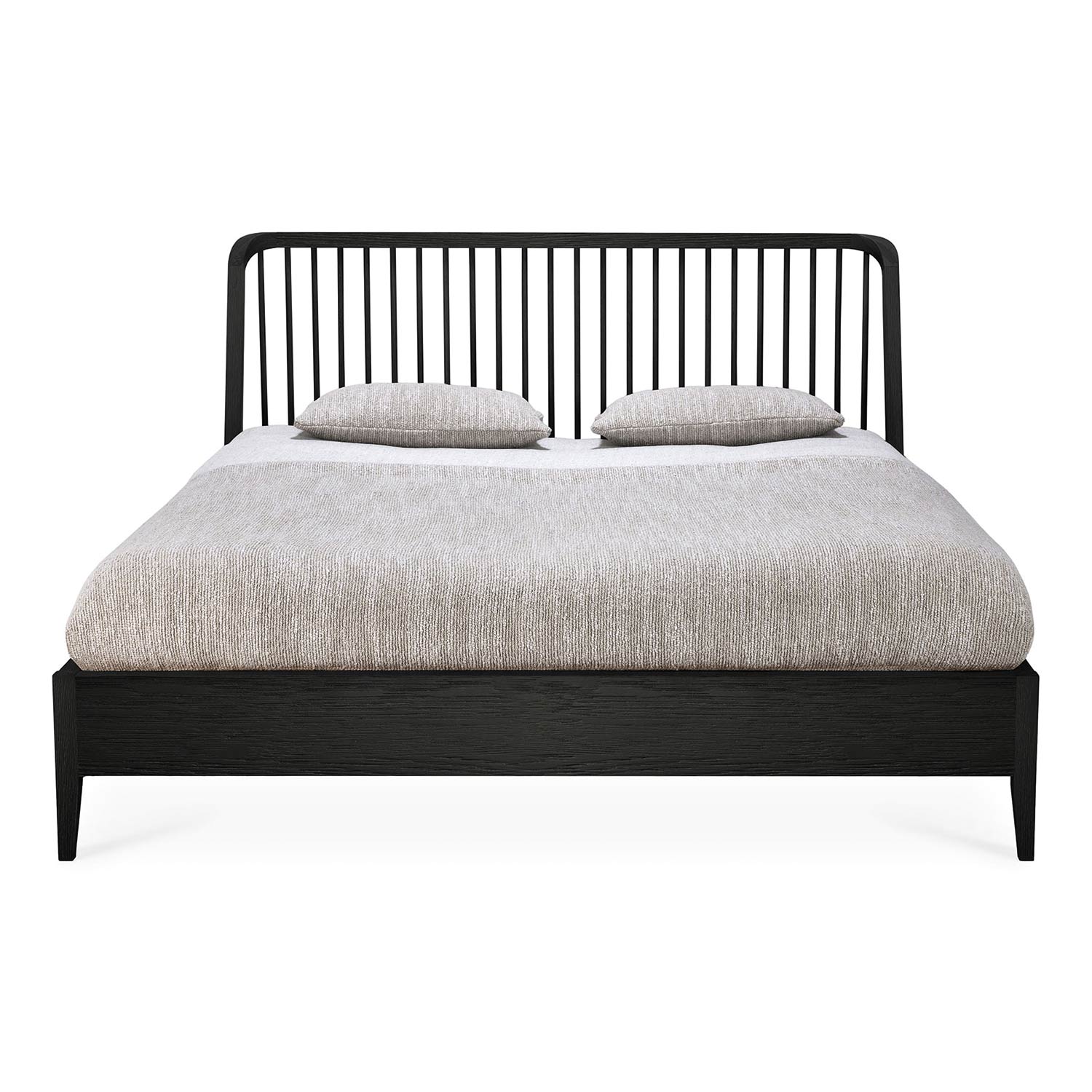 ethnicraft spindle bett schwarz freisteller 84222
