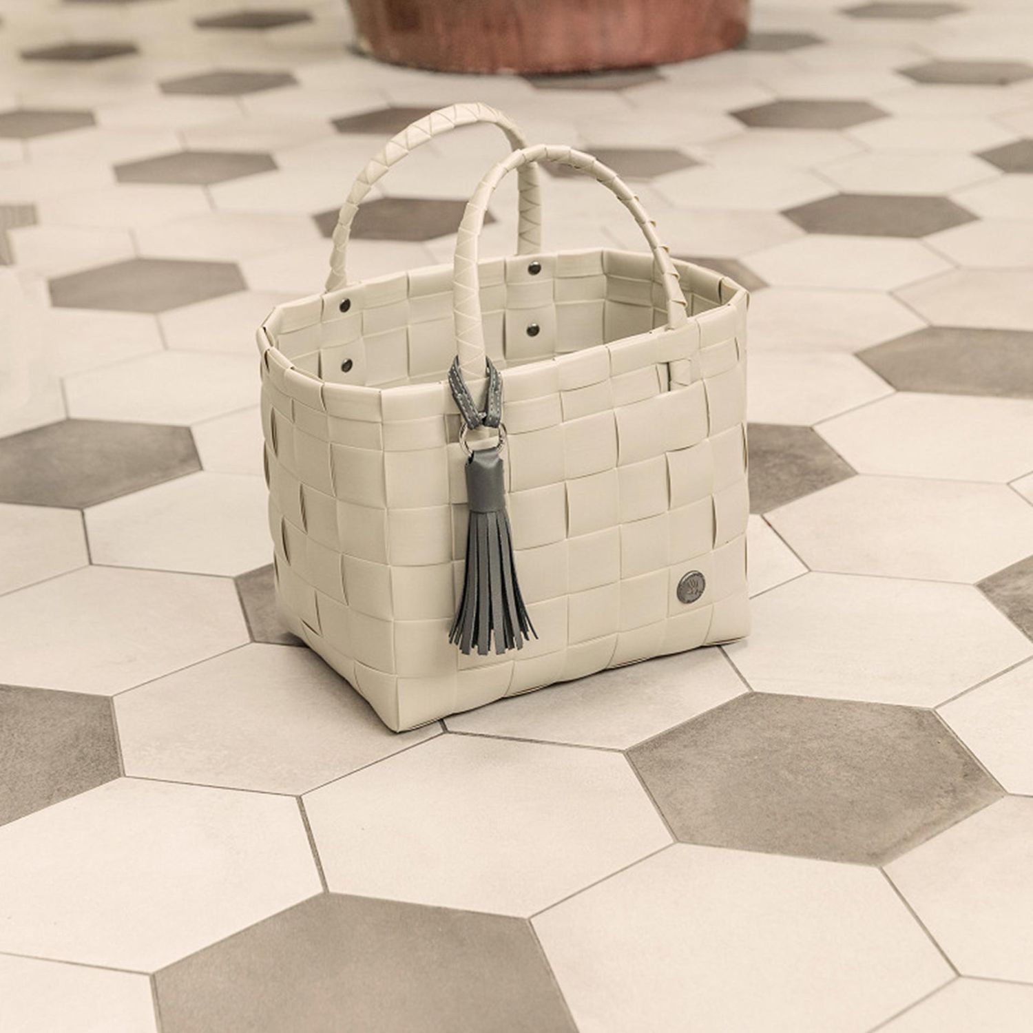 Handed By - Mini Paris Shopper sage green