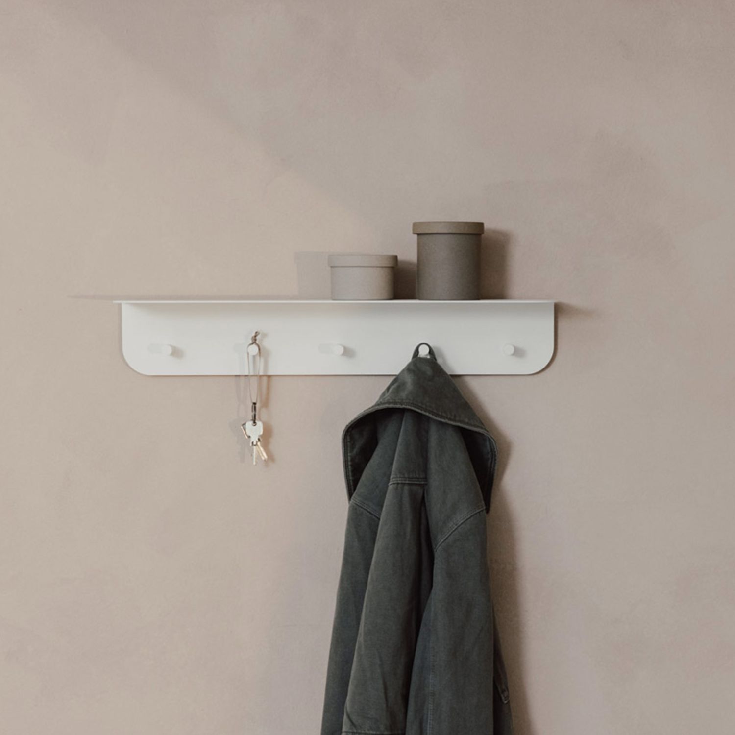 Metallbude - Malou Wandgarderobe Größe L mango lassi