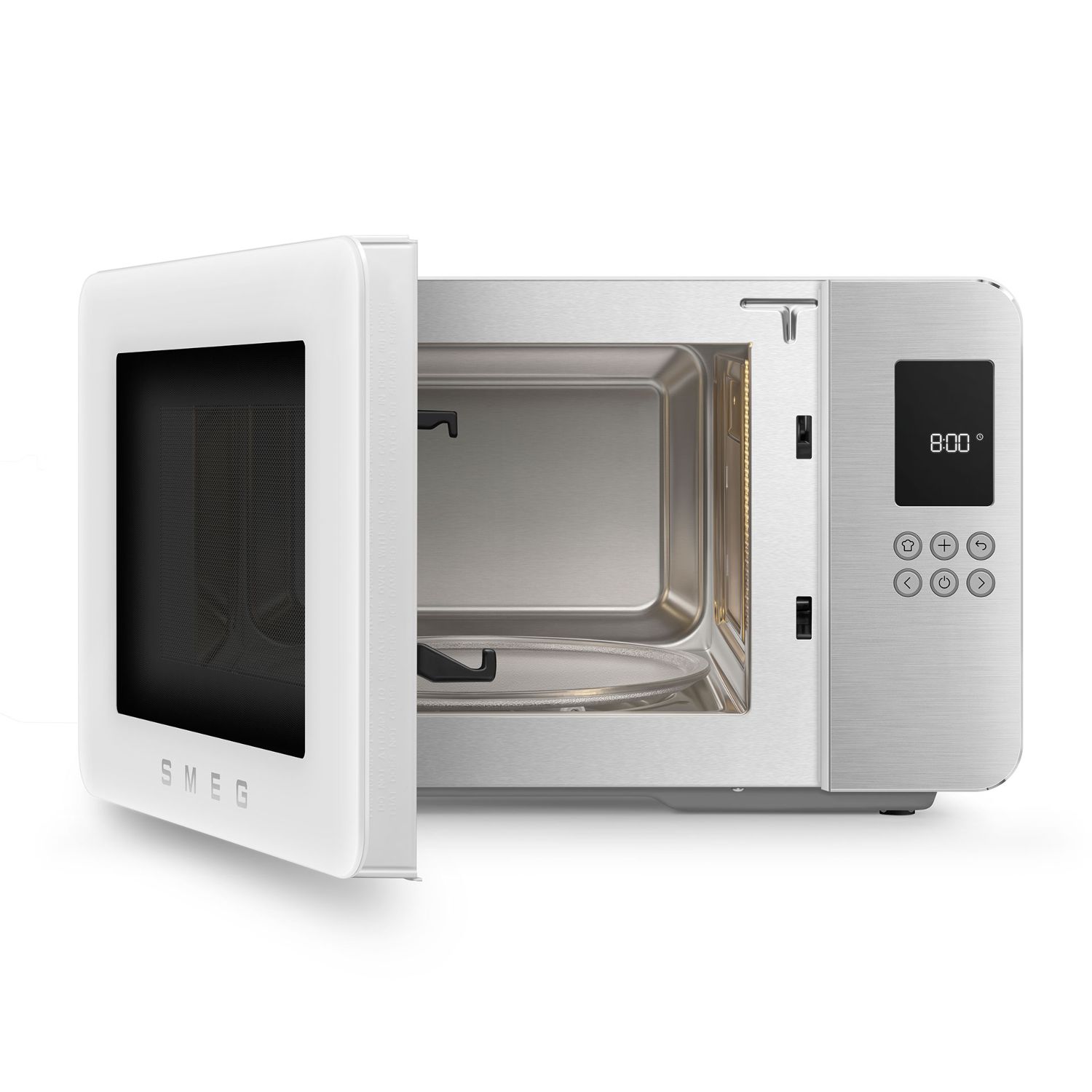 SMEG - Mikrowelle mit Grillfunktion MOC01 weiß