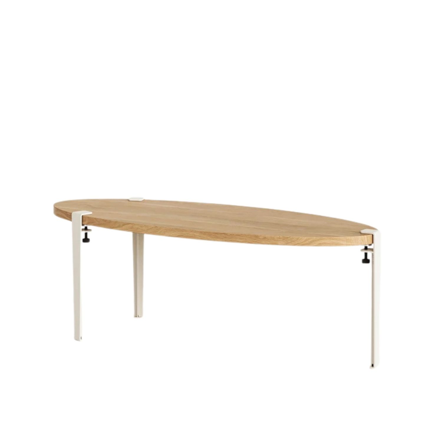 Tiptoe - Couchtisch 120 x 48 cm Eiche weiß-creme