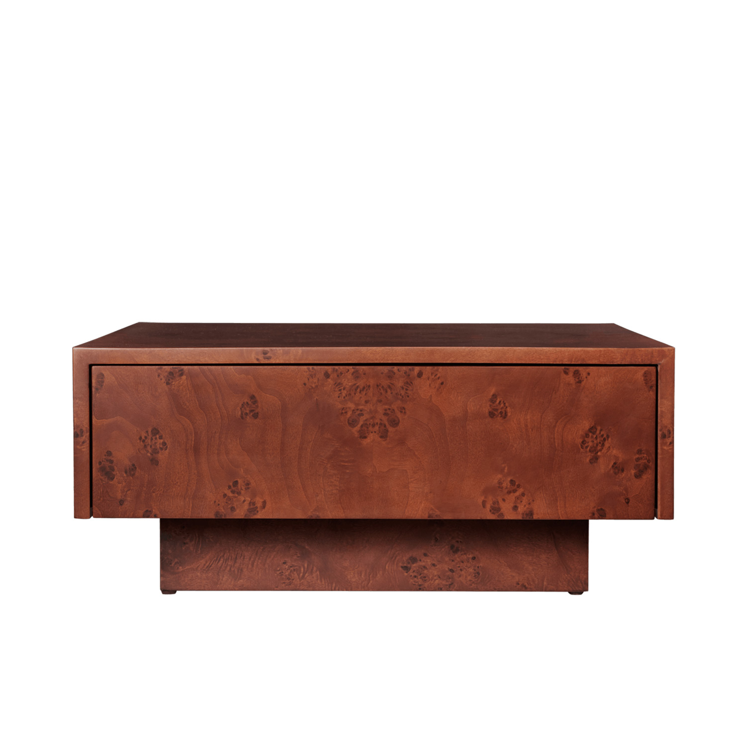 Ferm Living - Burl Couchtisch mit Aufbewahrung dark stained