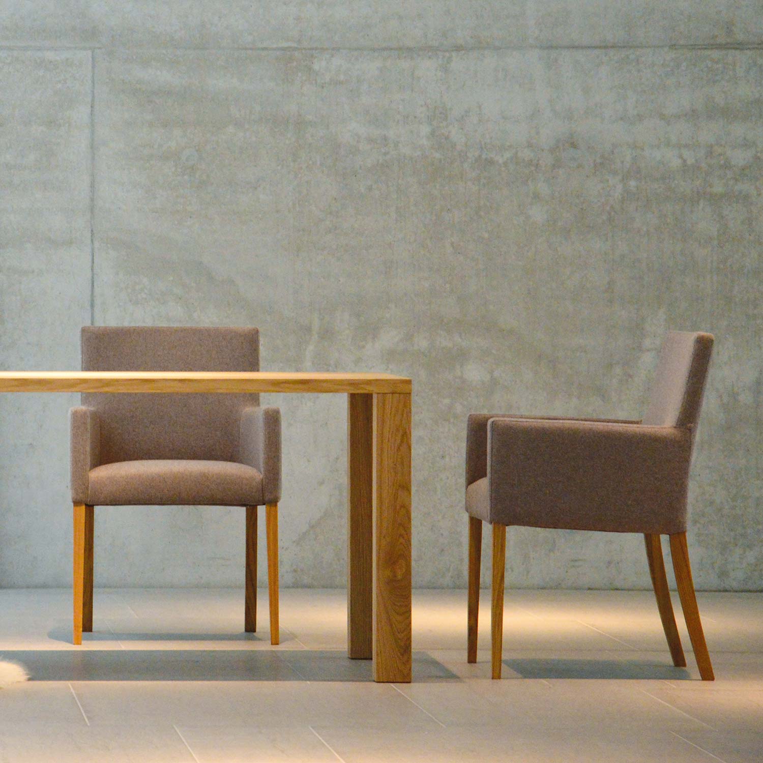 Jan Kurtz - Augus Sessel wenge Loden hellgrau
