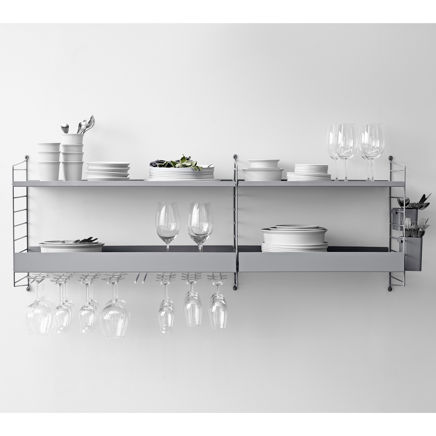 kueche regal grau string 68758