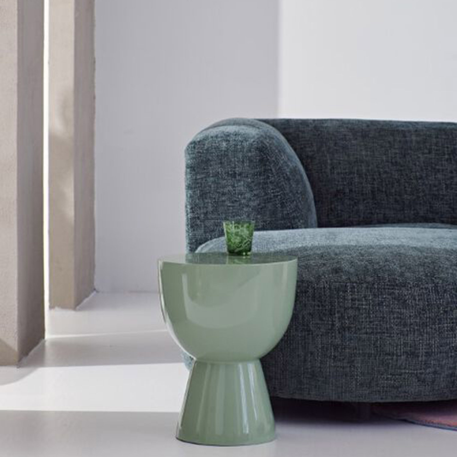 pols potten tam tam hocker olivegruen wohnzimmer 95844
