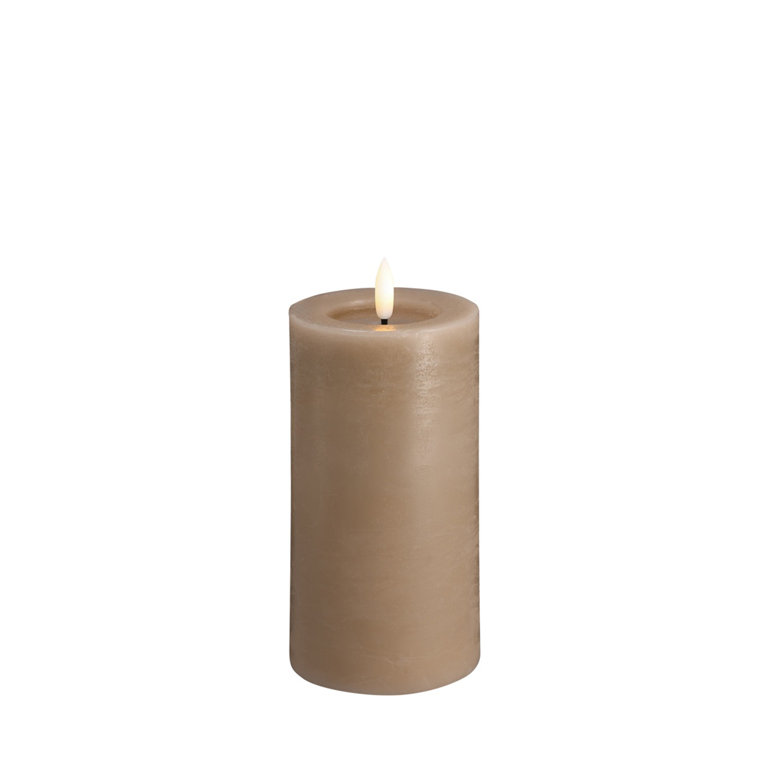 Moods&More - LED-Stumpenkerze Ø74x150mm sand