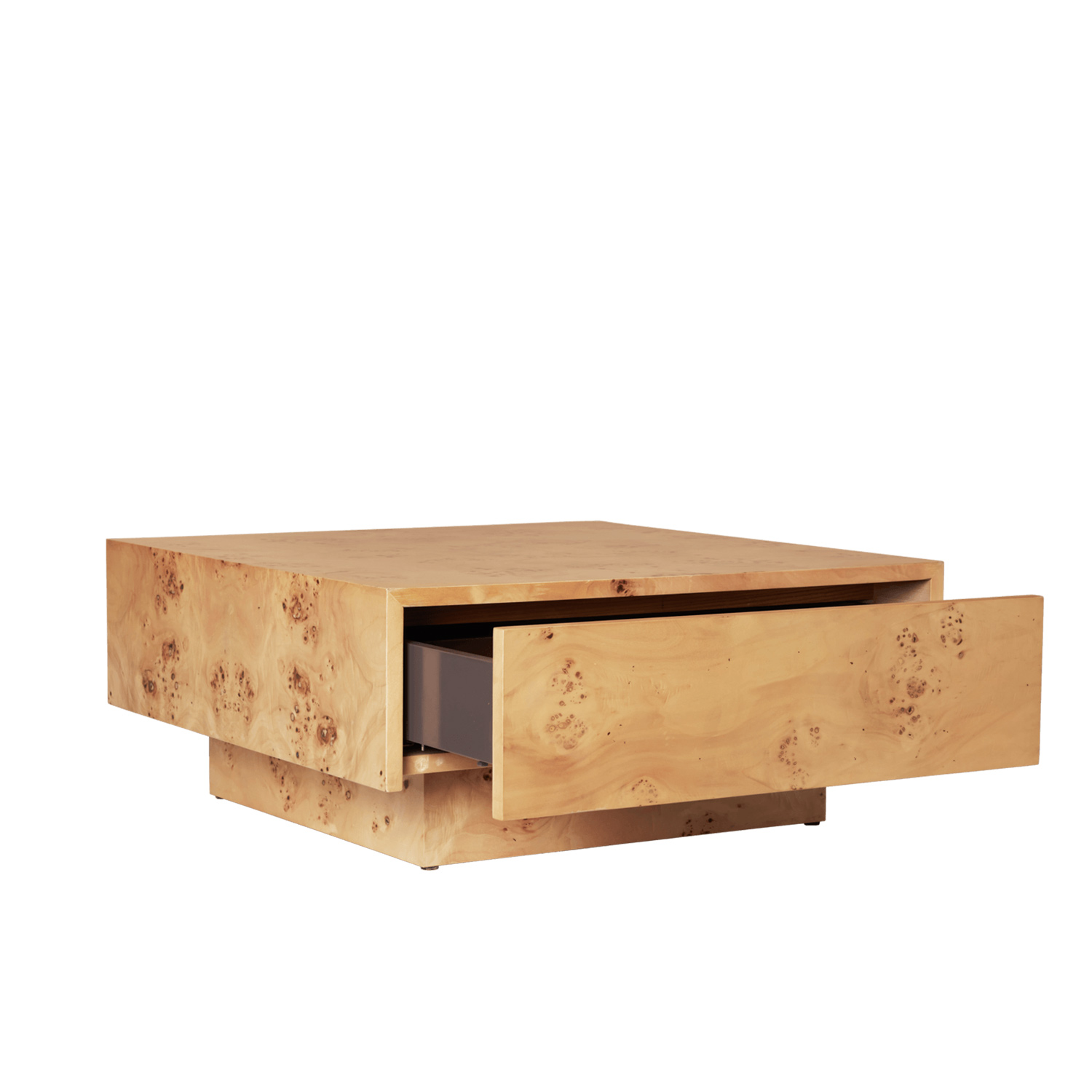 Ferm Living - Burl Couchtisch mit Aufbewahrung dark stained