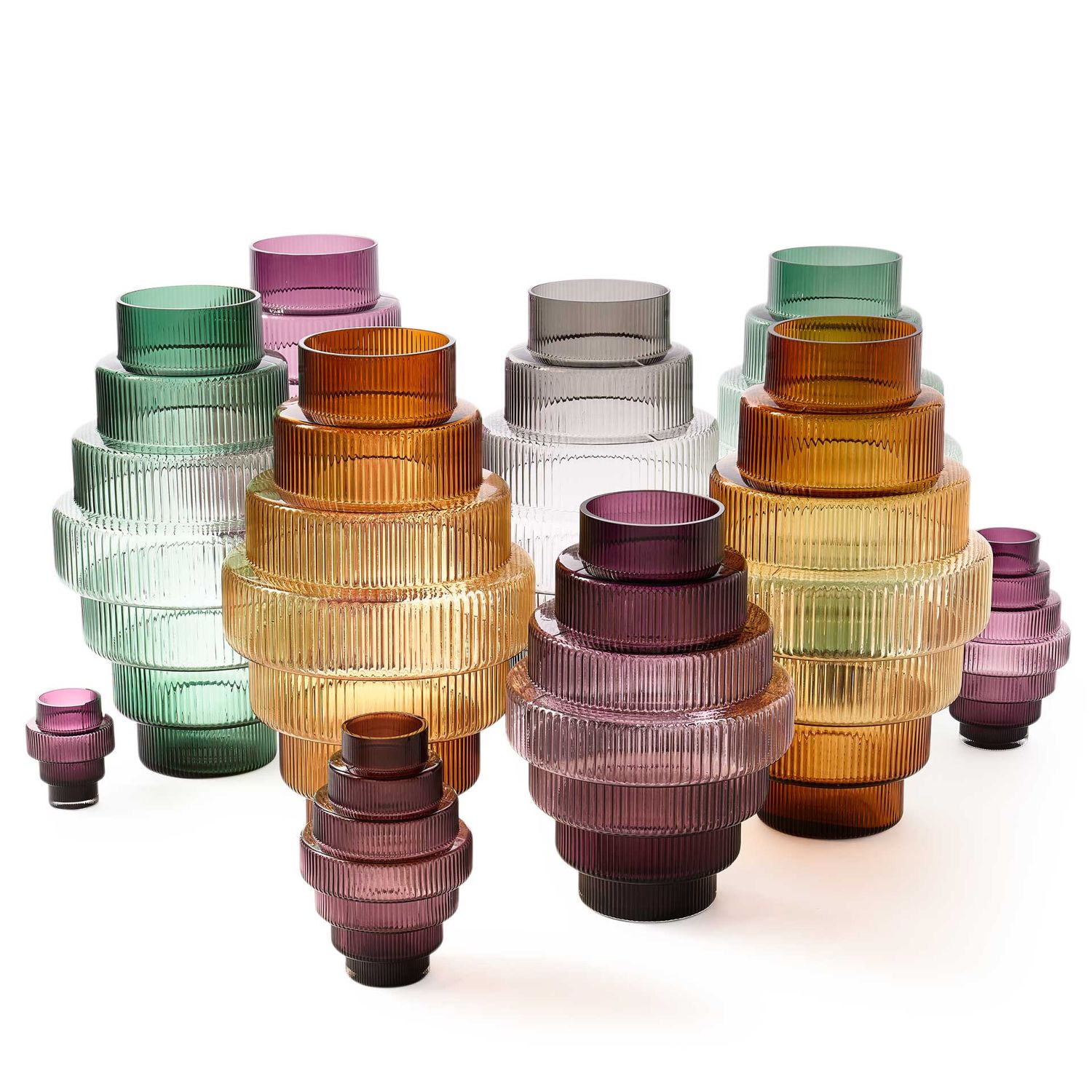 Pols Potten - Steps Vase dunkelgrau