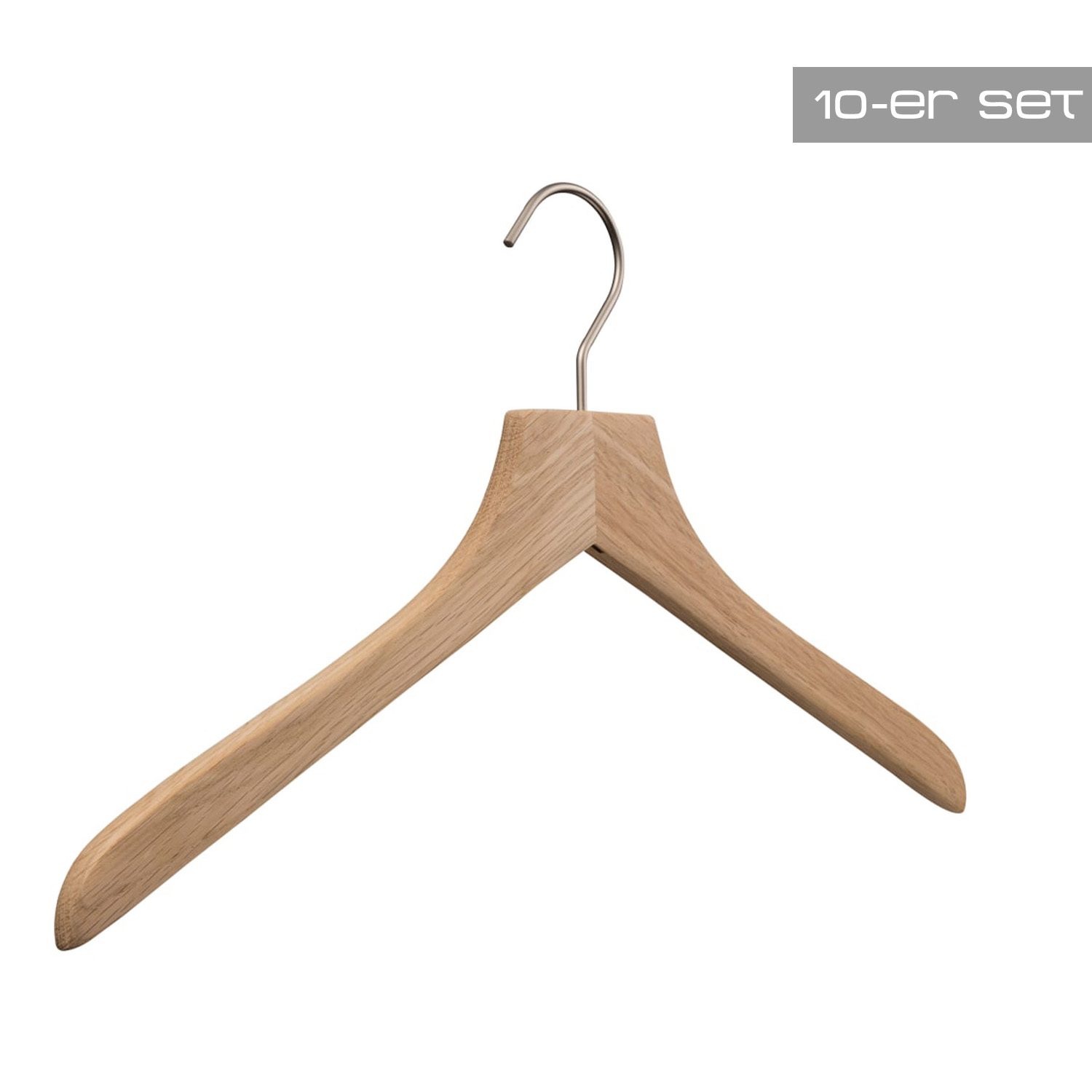 10 er Set Kleiderbgel Prime Oak pieperconcept