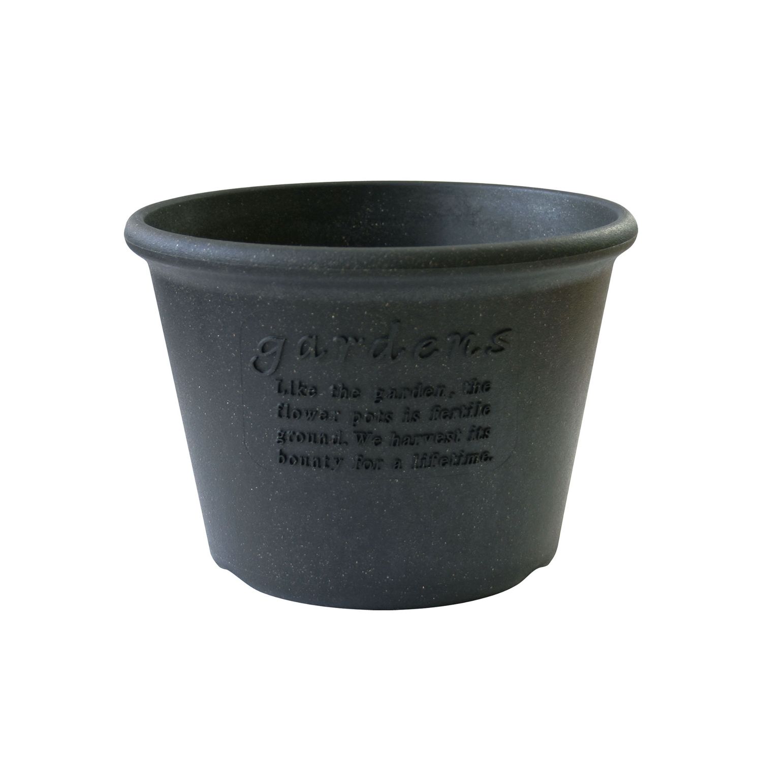 Hachiman - Eco Pot Shallow Type #7 schwarz
