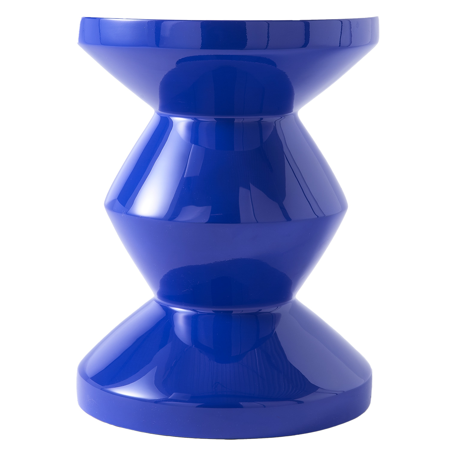 pols potten zig zag hocker dunkel blau seitlich 95118