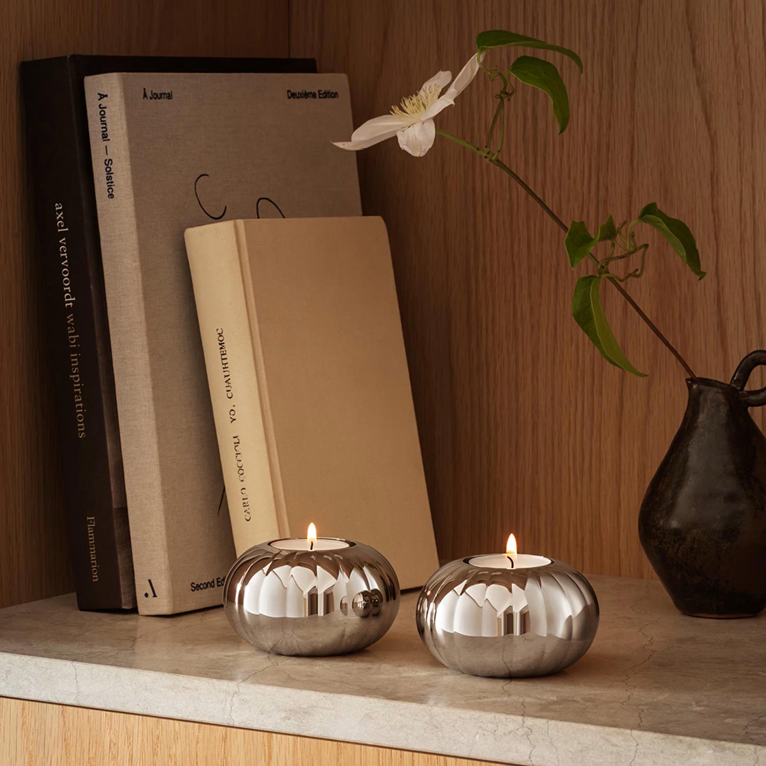 Georg Jensen - Bernadotte Teelichthalter 2er Set