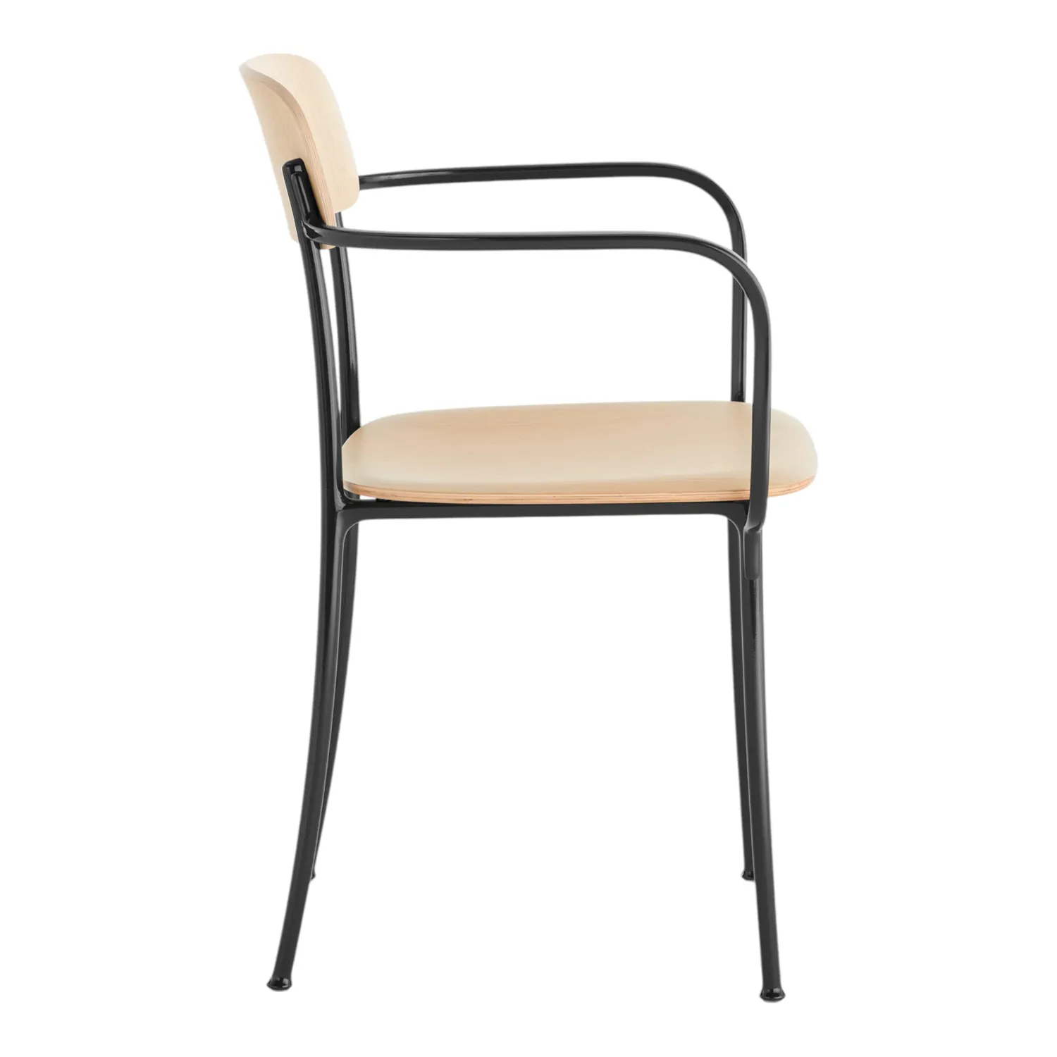 Kartell - Savoia Kleiner Holzsessel Eiche hell/anthrazit