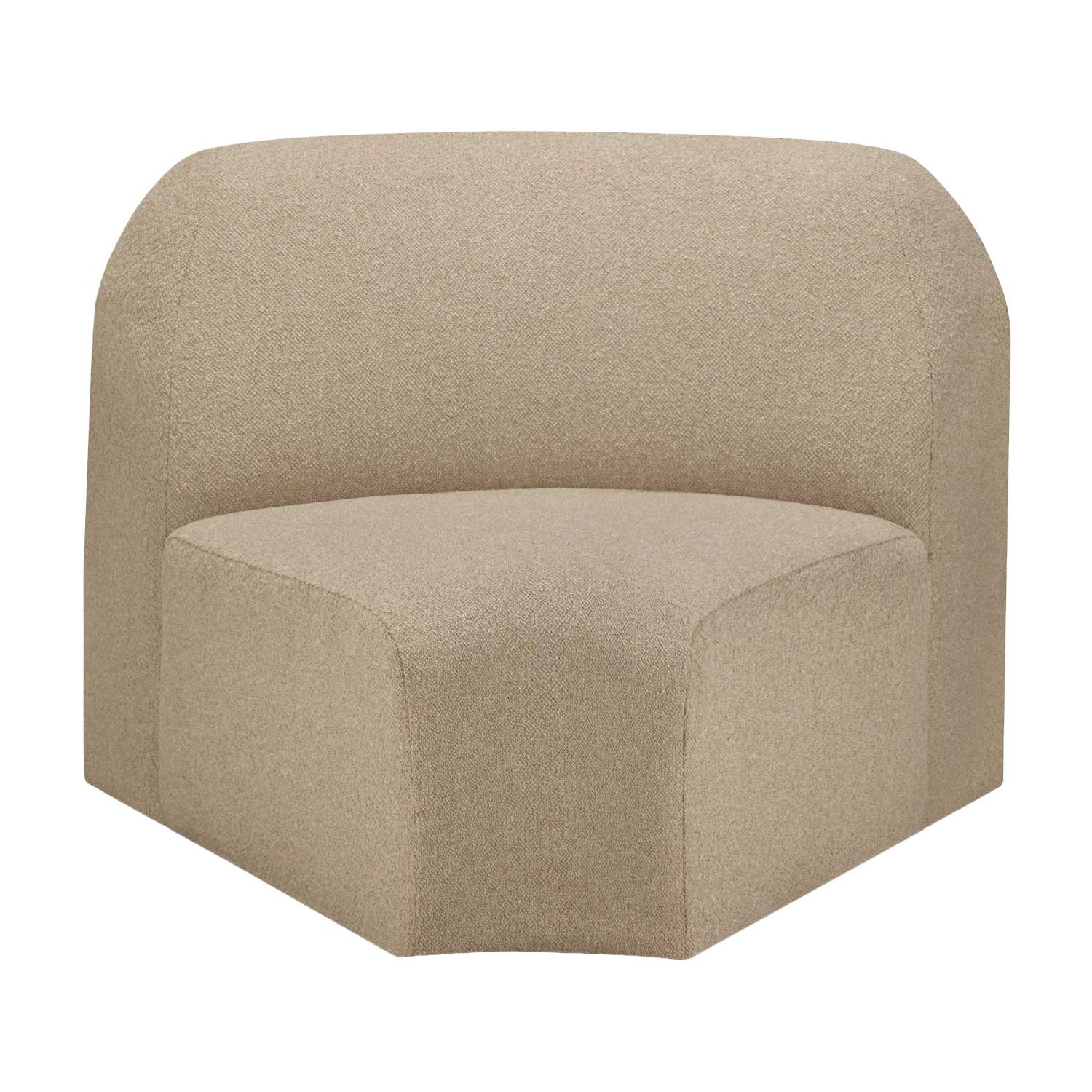 Ethnicraft - Bulky 45 Grad runde Ecke Almond