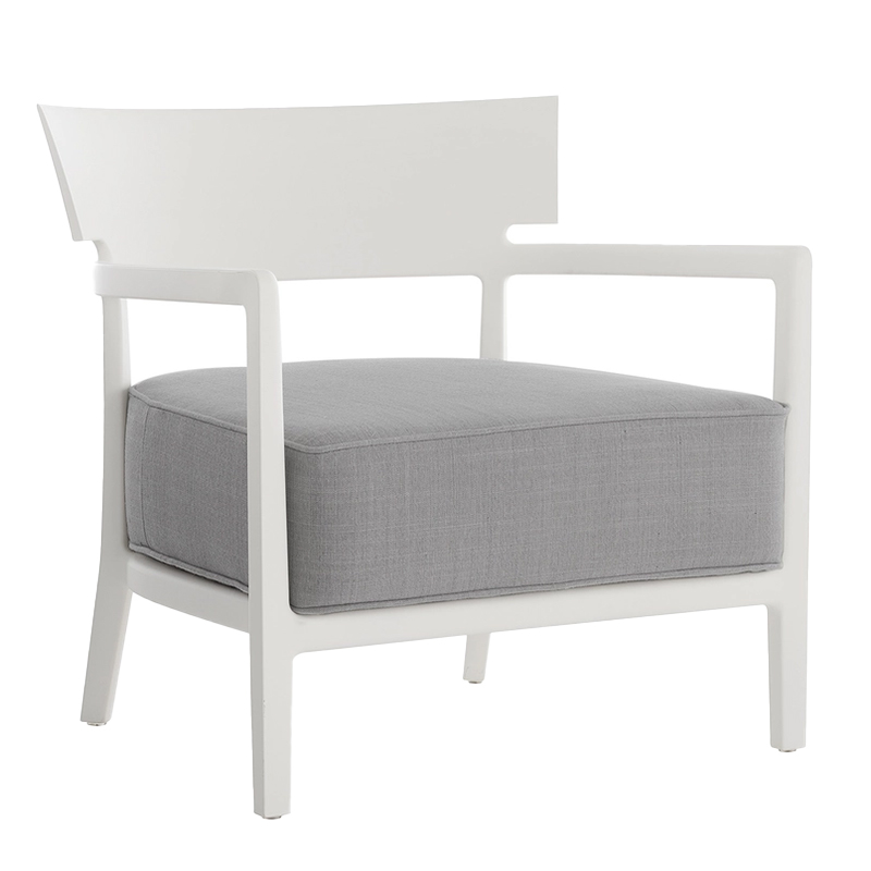 Kartell - Cara Mat Outdoor Sessel weiß / grau
