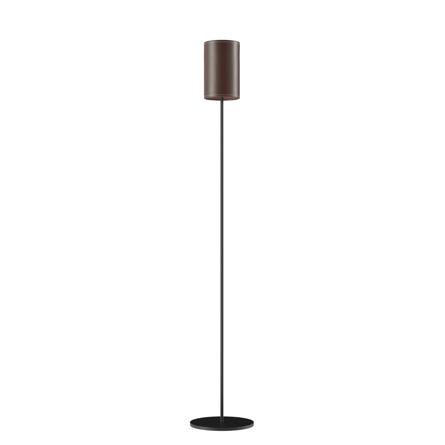 Cuero - Cylinder Leather Stehlampe 14 cm chocolate