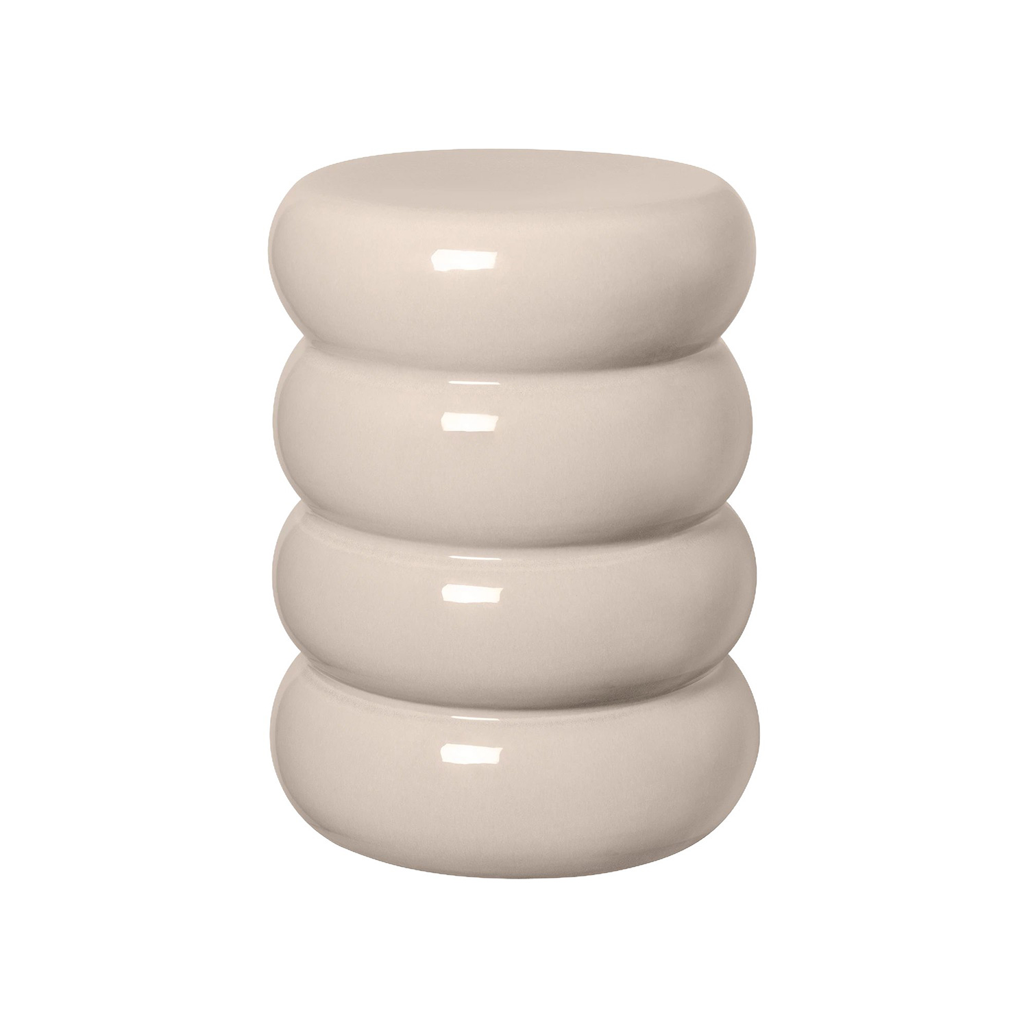 blomus TORU Keramik Hocker Lily White rund 67119 104195