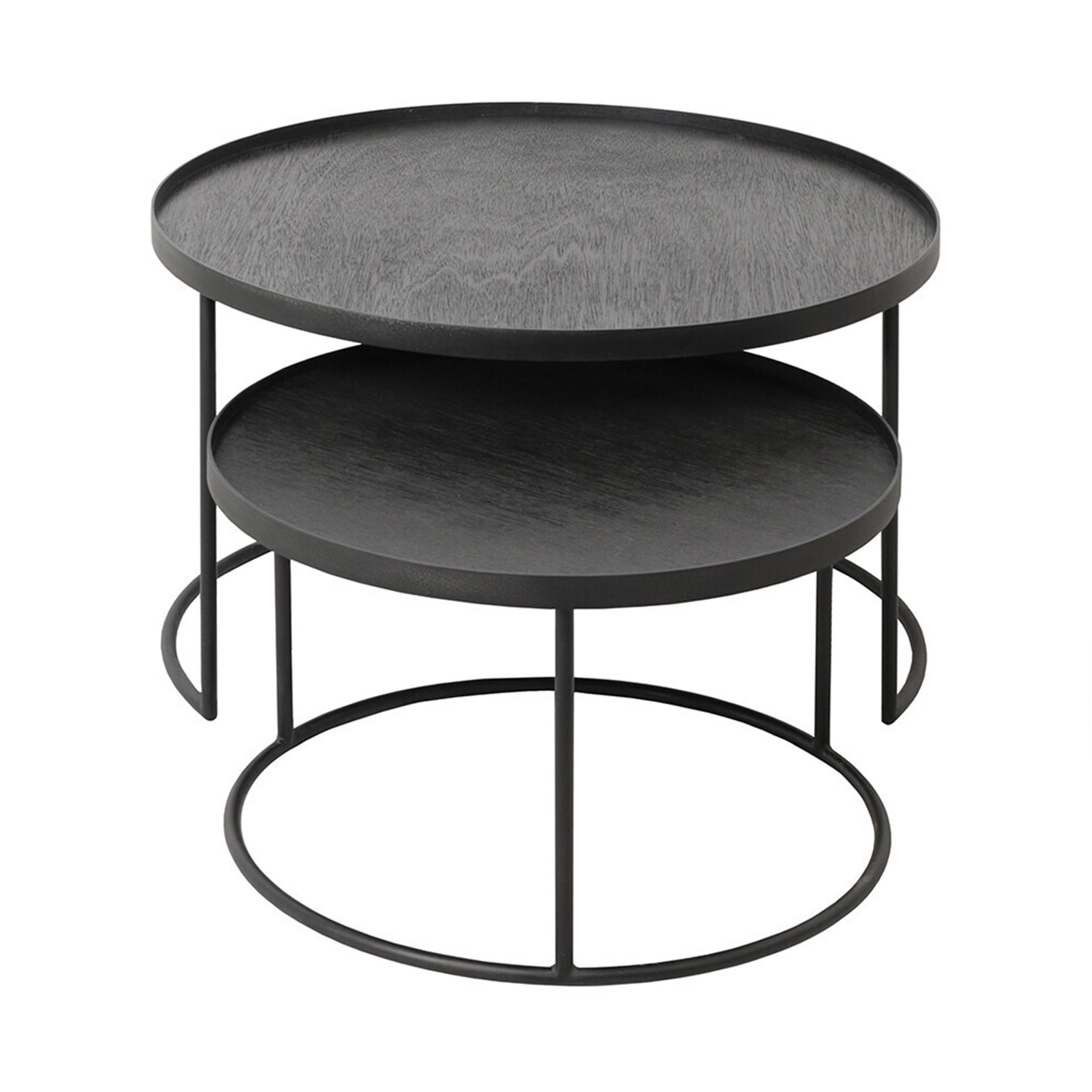 ethnicraft tisch s l set beistelltische 71457
