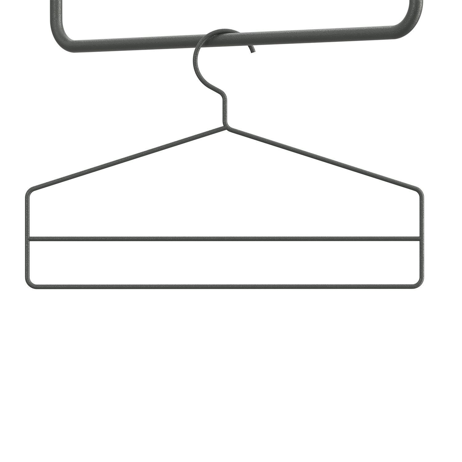 string - Kleiderbügel 4er-Pack dunkelgrau