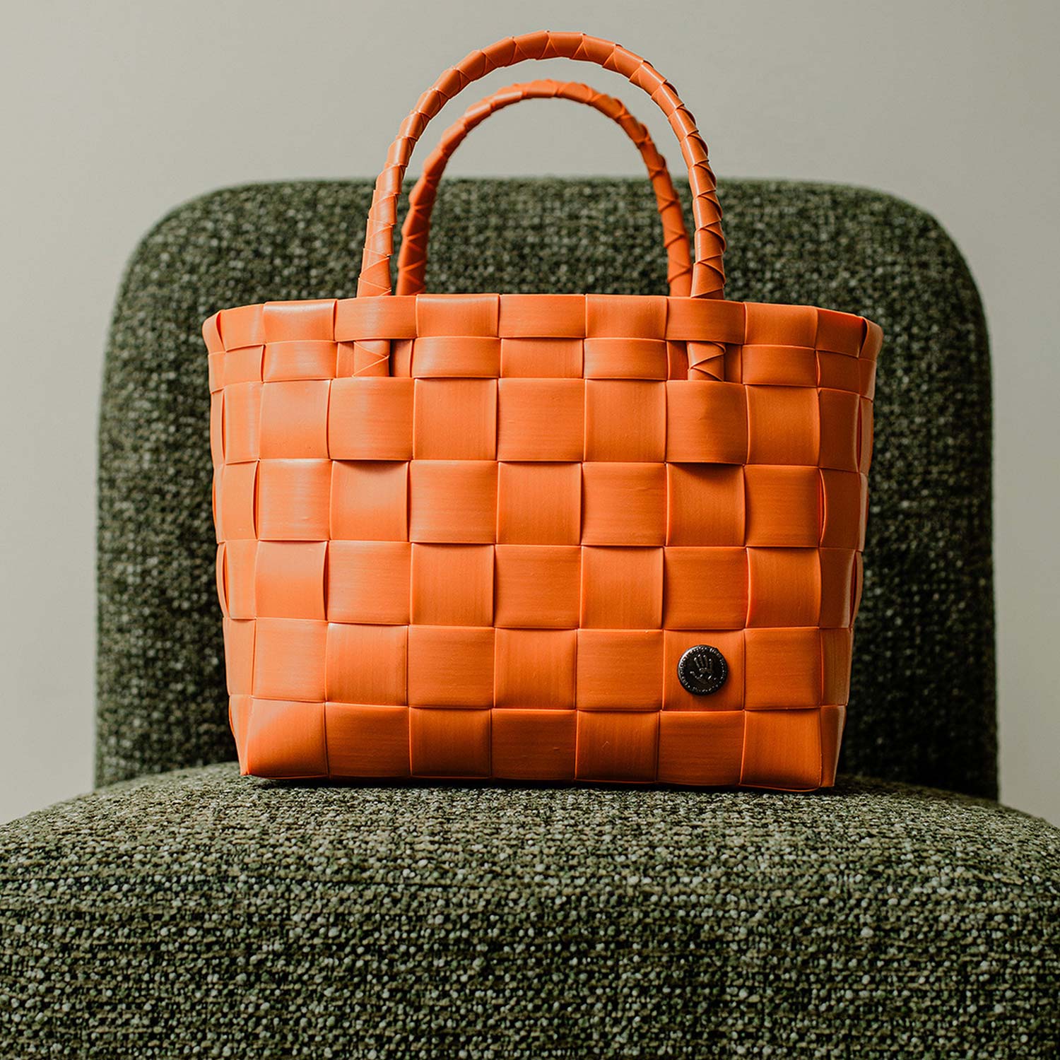 Handed By - Mini Paris Shopper sage green