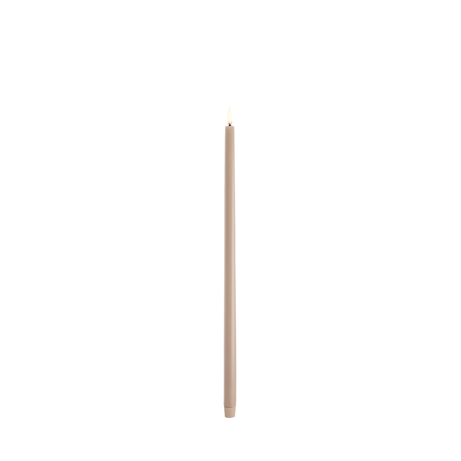 Uyuni Lighting - Hohe LED Spitzkerze 55 cm beige