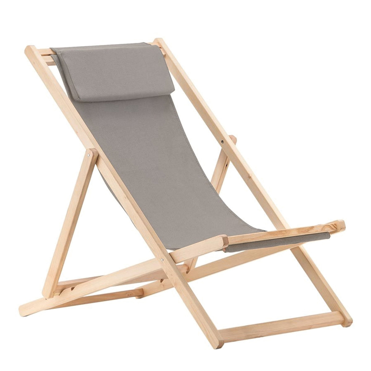 fiam relax liegestuhl hellgrau 78252