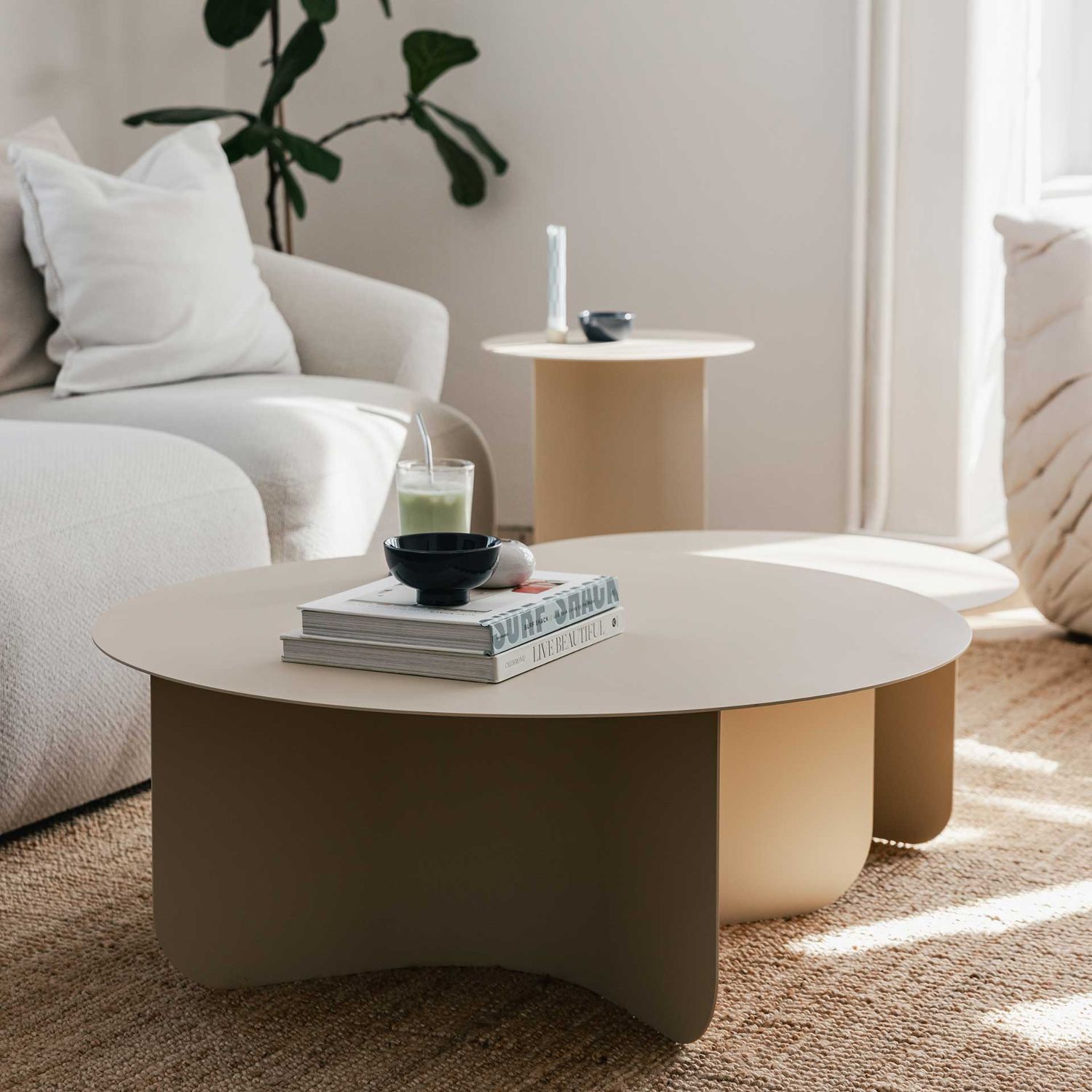 Metallbude - Miro Couchtisch cashew 65 cm