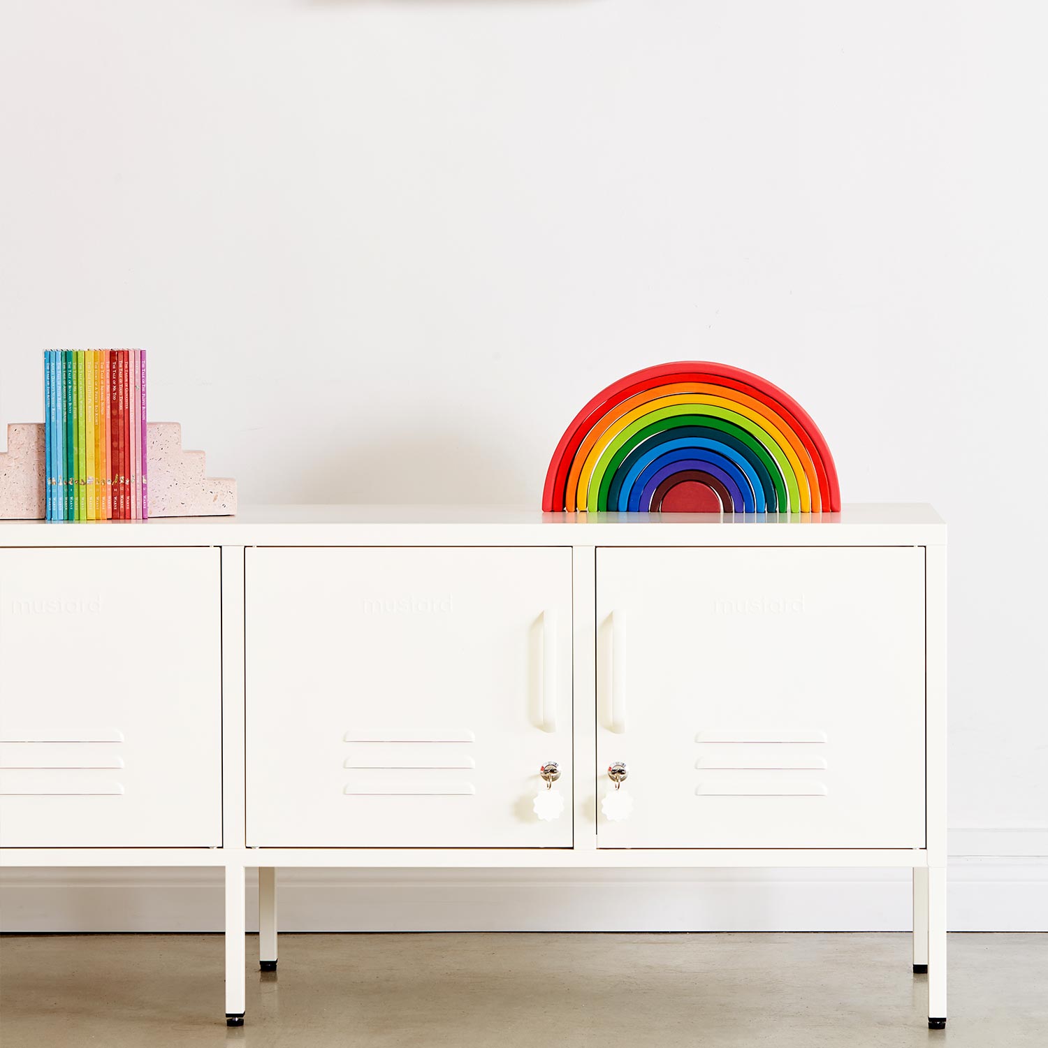The Standard Chalk Rainbow Mustard Made Locker Playroom 09 102953