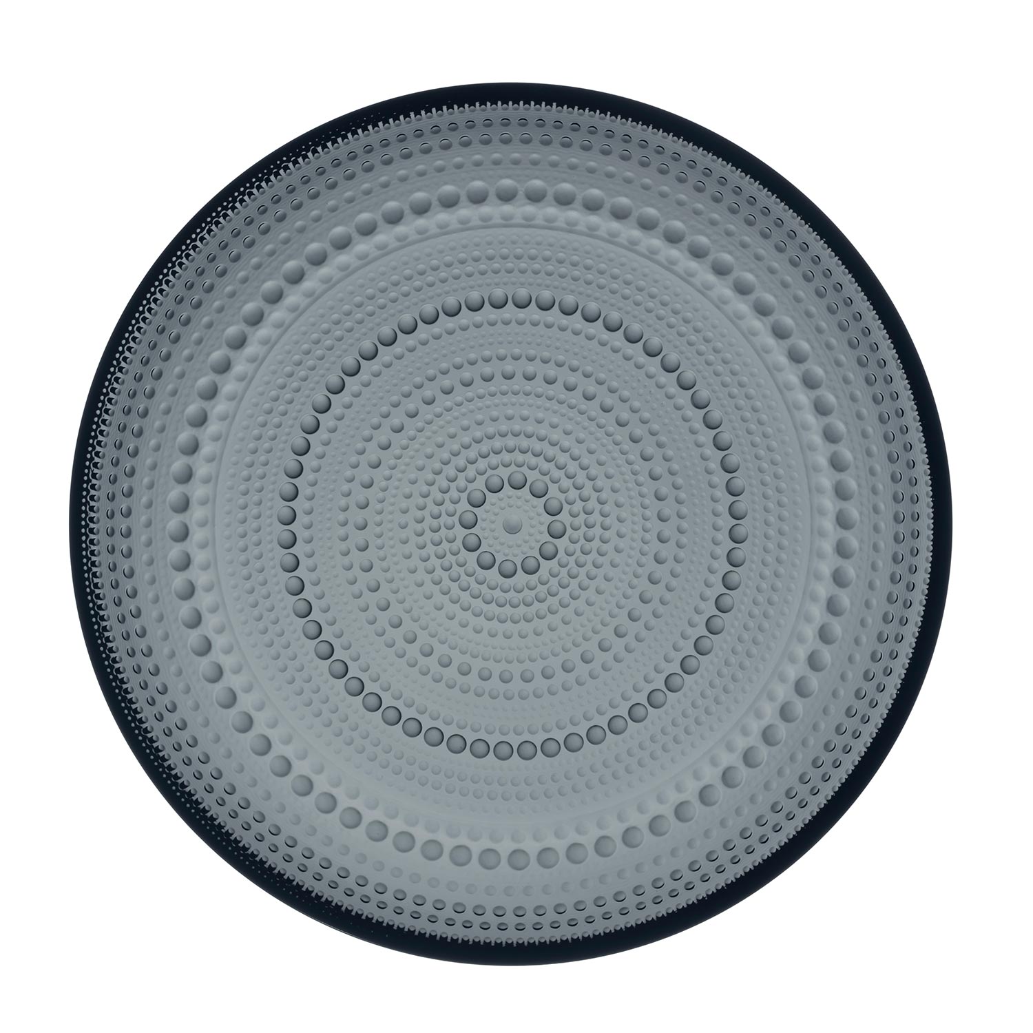 iittala kastehelmi plate 248mm dark grey 103249