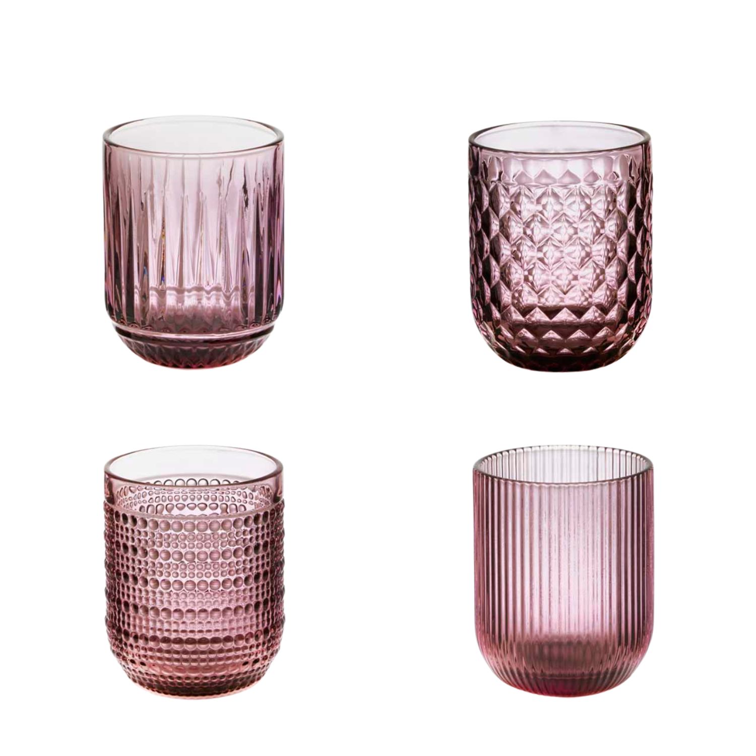 Töchter & Söhne - Lina Trinkgläser 4er-Set rosa