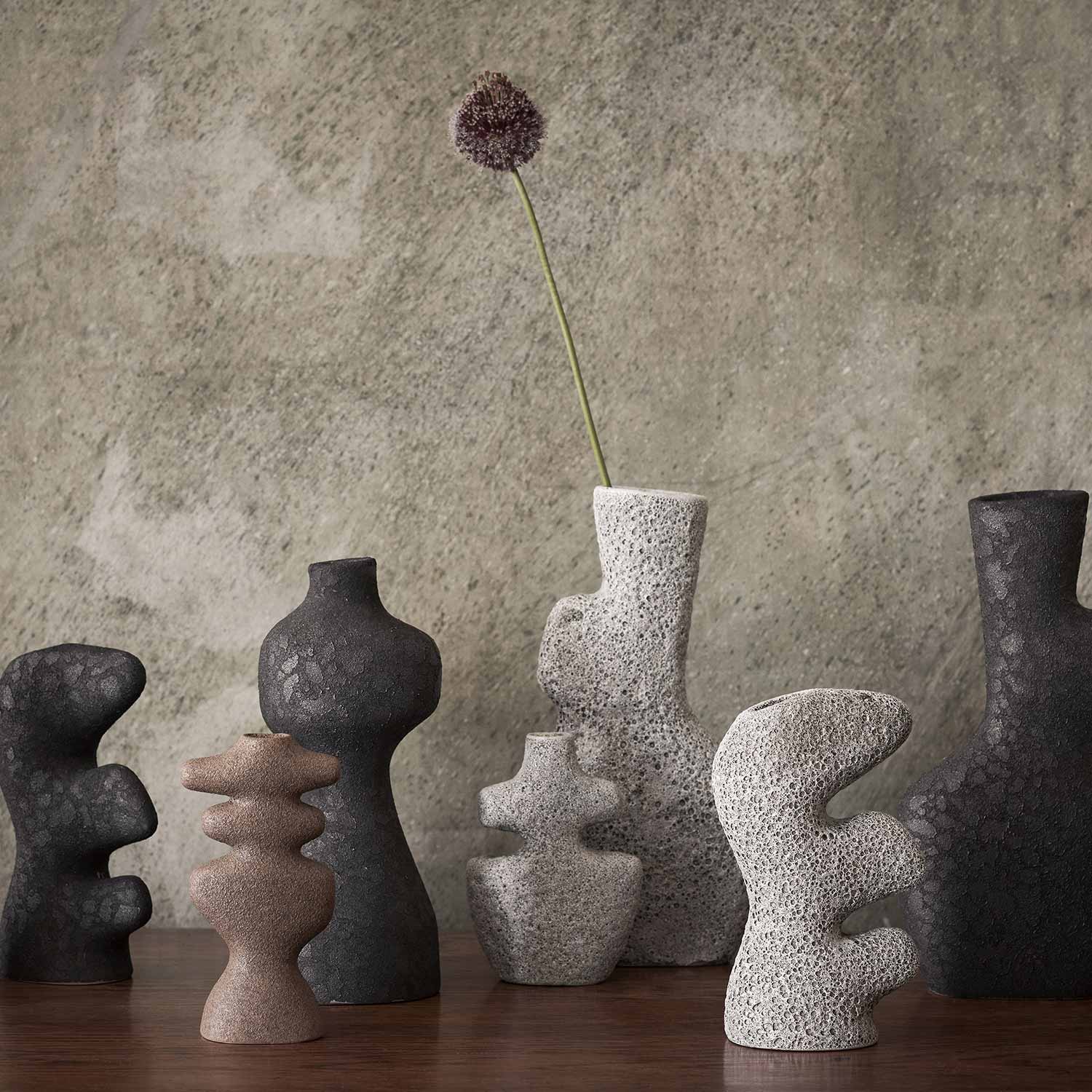 ferm living yara vase rustic iron large uebersicht 96429
