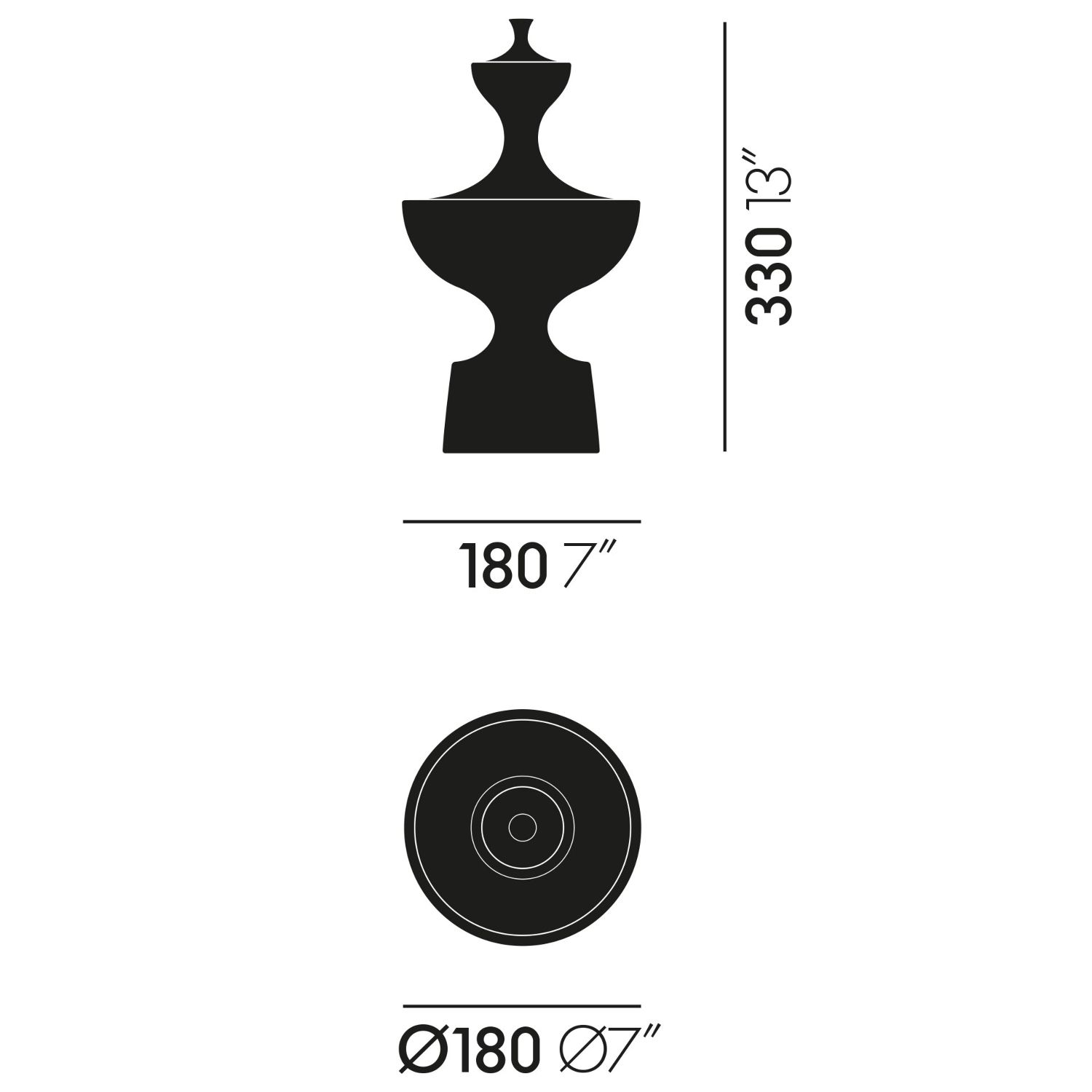 Vitra - Ceramic Container No. 1 eisgrau