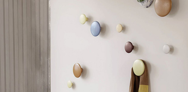 Muuto Dots Holz Wandhaken verschiedene Ausführungen