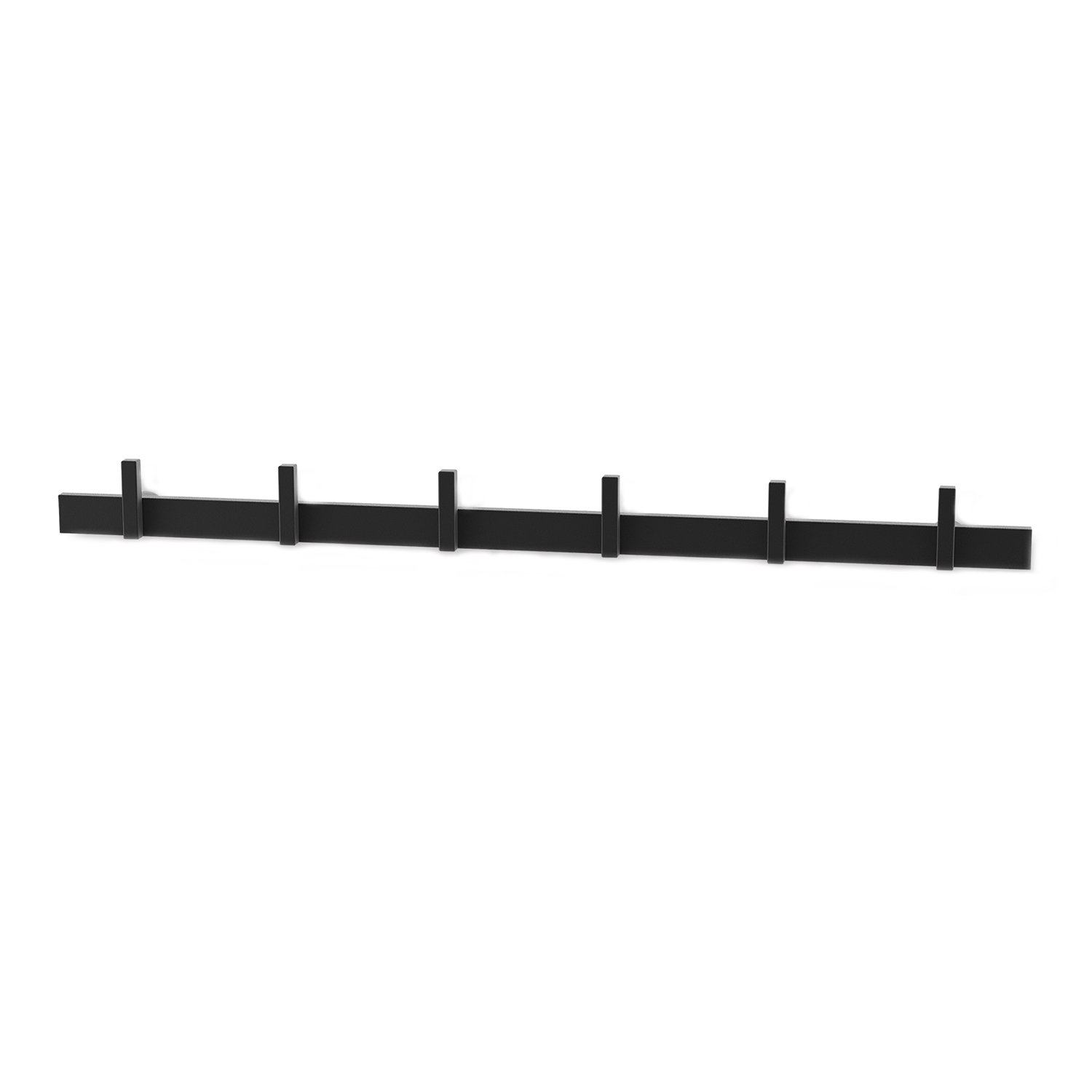 Zack - CADORE Garderobenleiste 60 cm schwarz matt