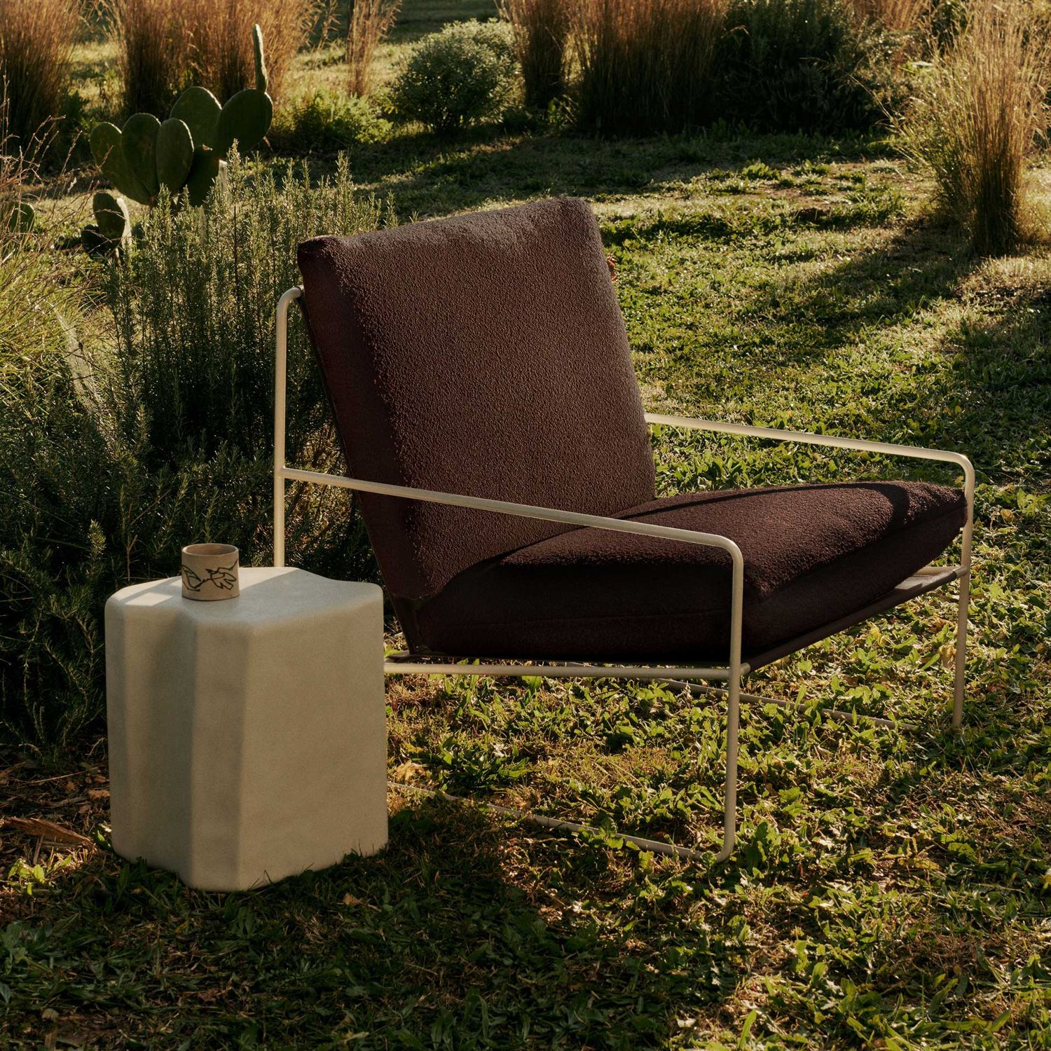 Ferm Living - Desert 1-Sitzer black / Dolce dark sand