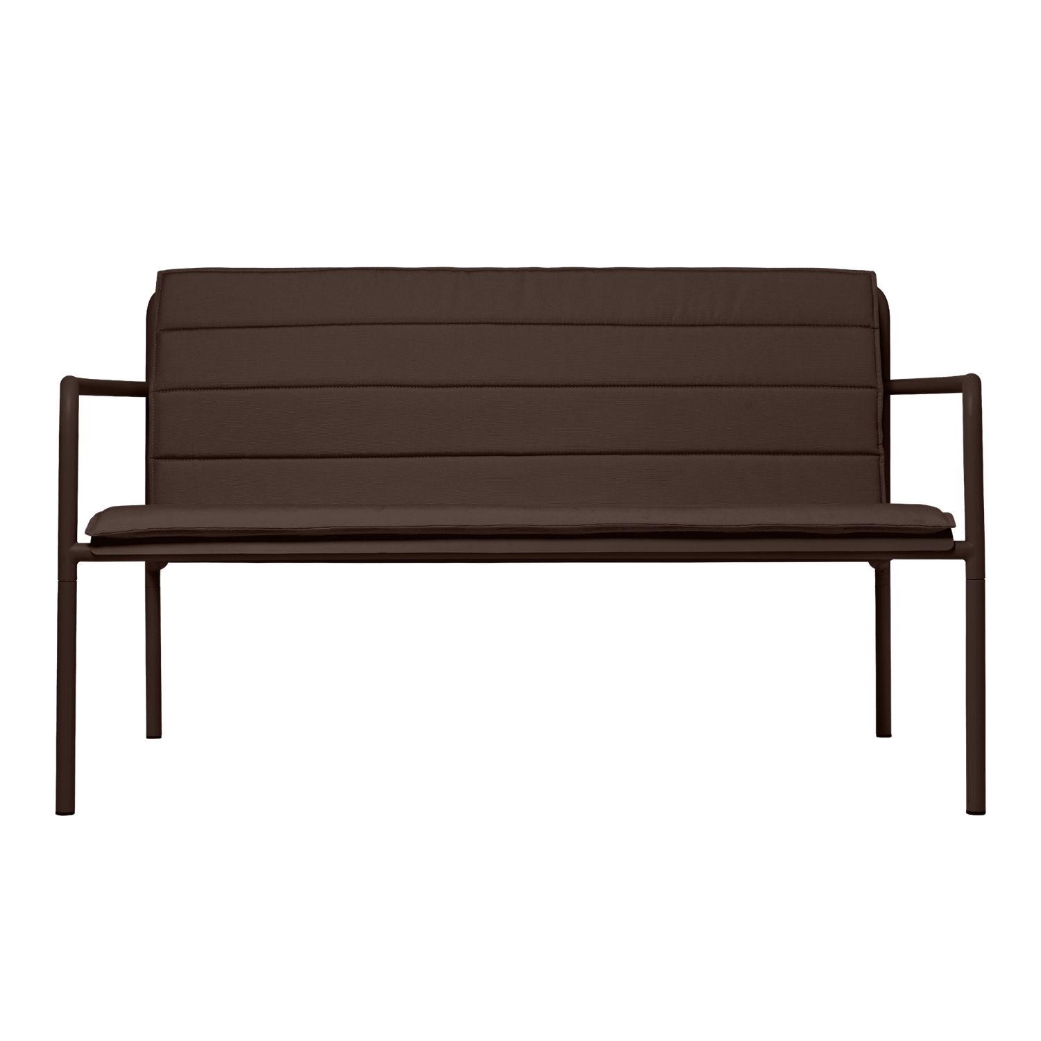 Ferm Living - Dapple Auflage f. 2-Sitzer-Bank dark chocolate