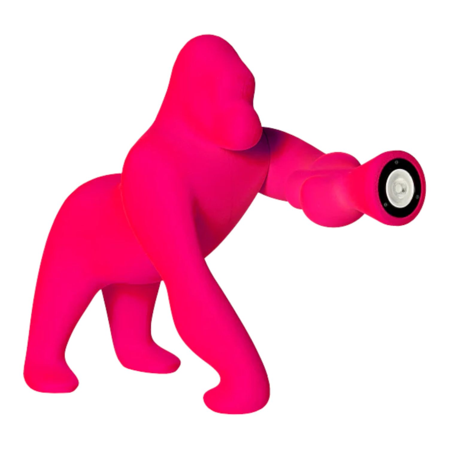 Qeeboo - Kong XS Velvet Finish Tischleuchte fuchsia